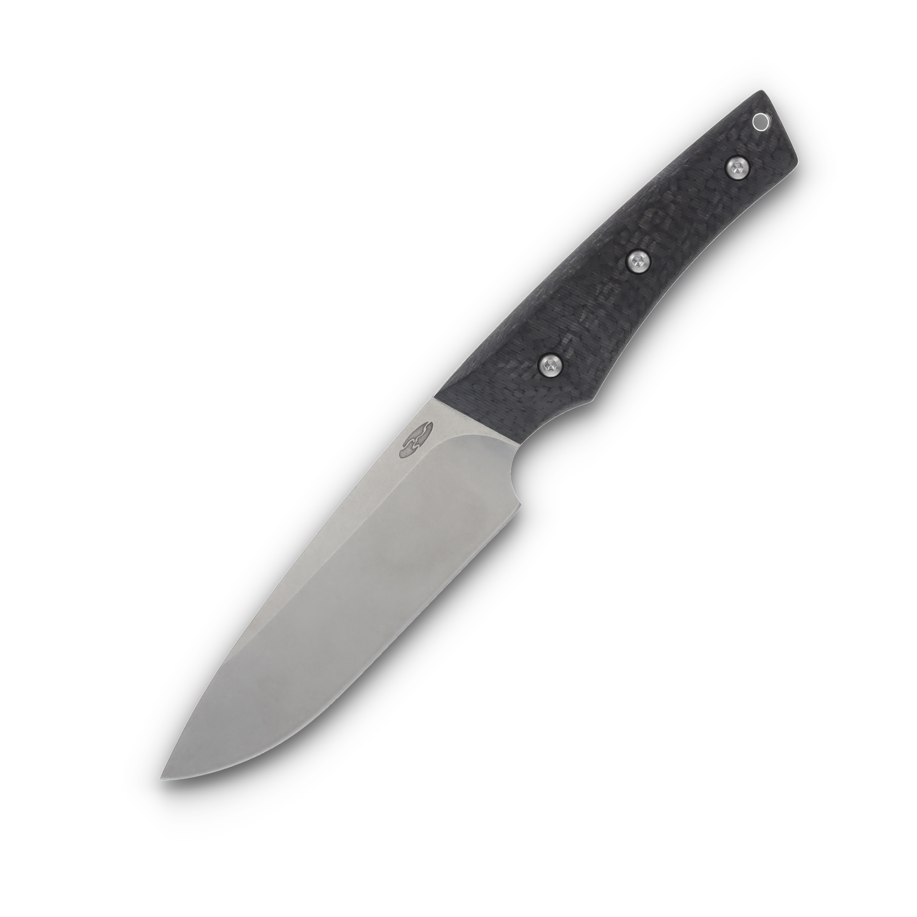 Three Rivers Red Line Fixed Blade Carbon Fiber with Leather Sheath RLINE-CF View 3