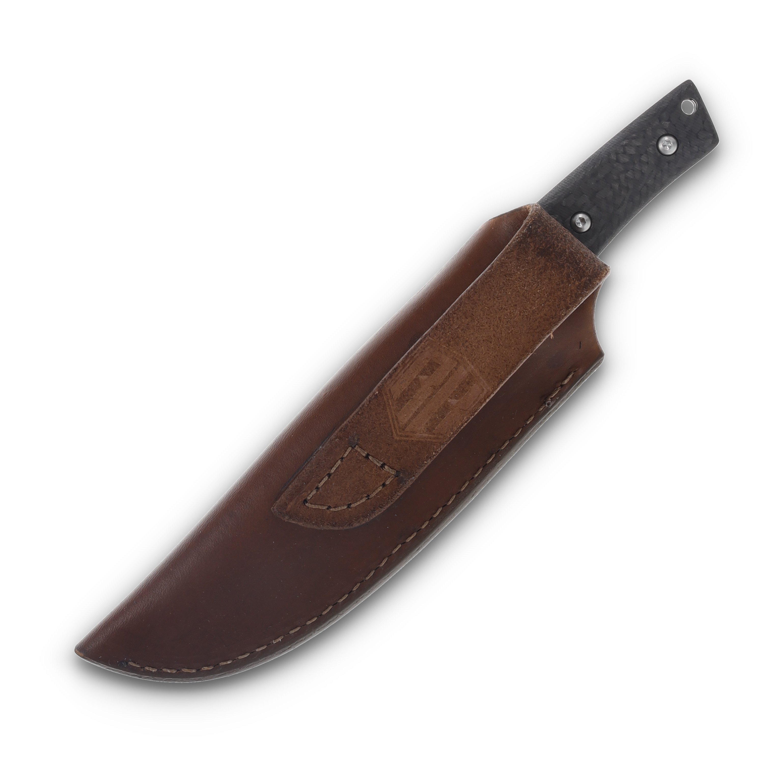 Three Rivers Red Line Fixed Blade Carbon Fiber with Leather Sheath RLINE-CF View 9