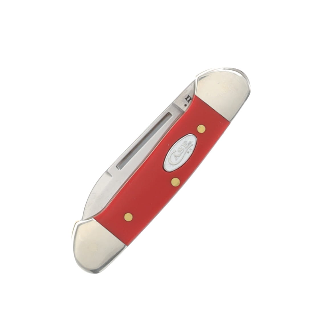 Case XX Red Smooth Synthetic White SparXX Baby Butterbean Folding Knife CA56985 View 3