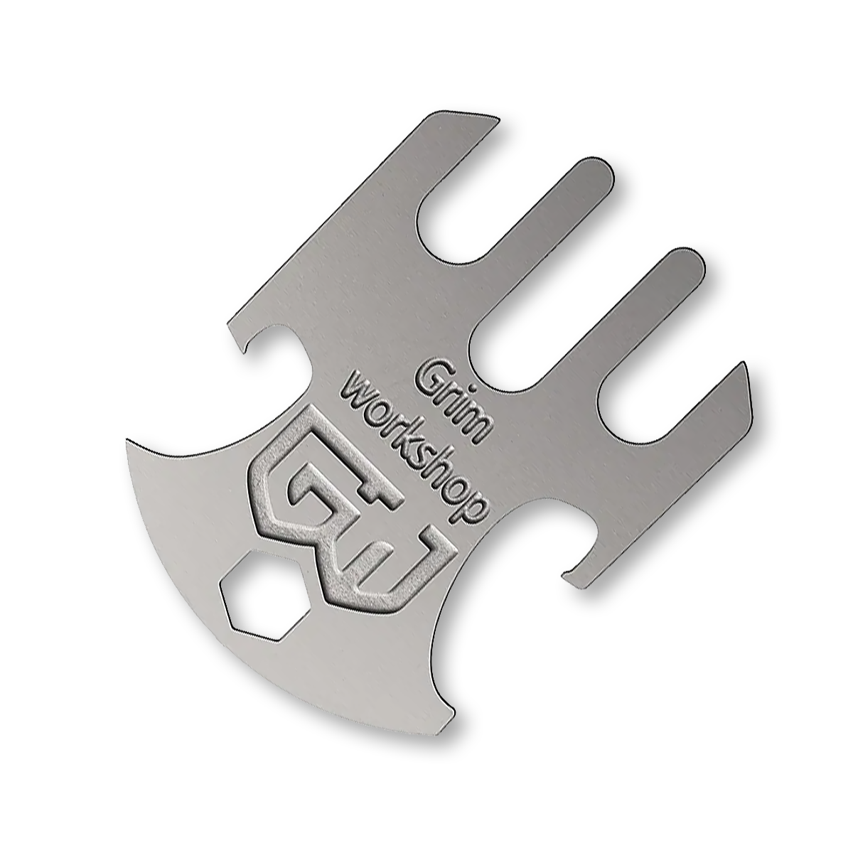 Grim Workshop Roundabout Eating Tool: Coin Size Can and Bottle Opener with Fork  GWRNDEAT  View 1