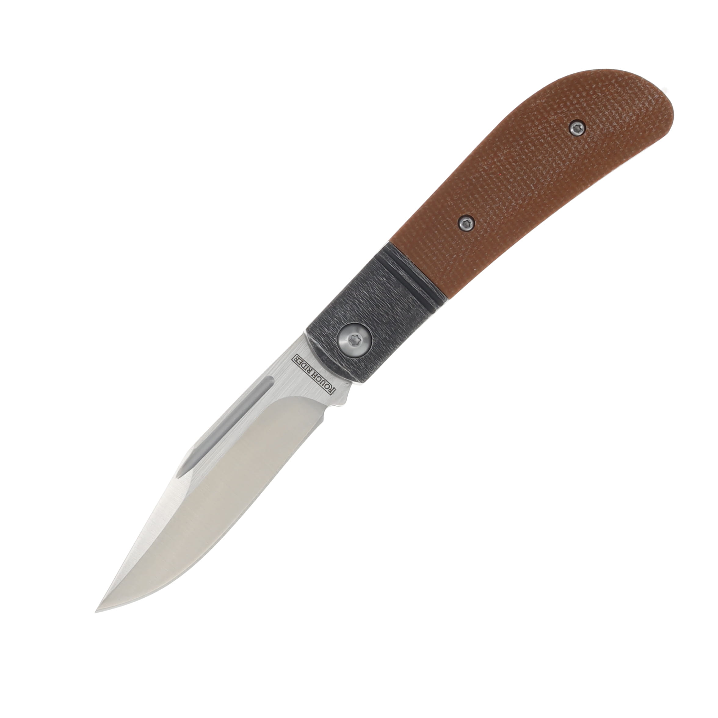 Rough Rider Bronze Canvas Micarta Slip Joint Folding Knife RR2698