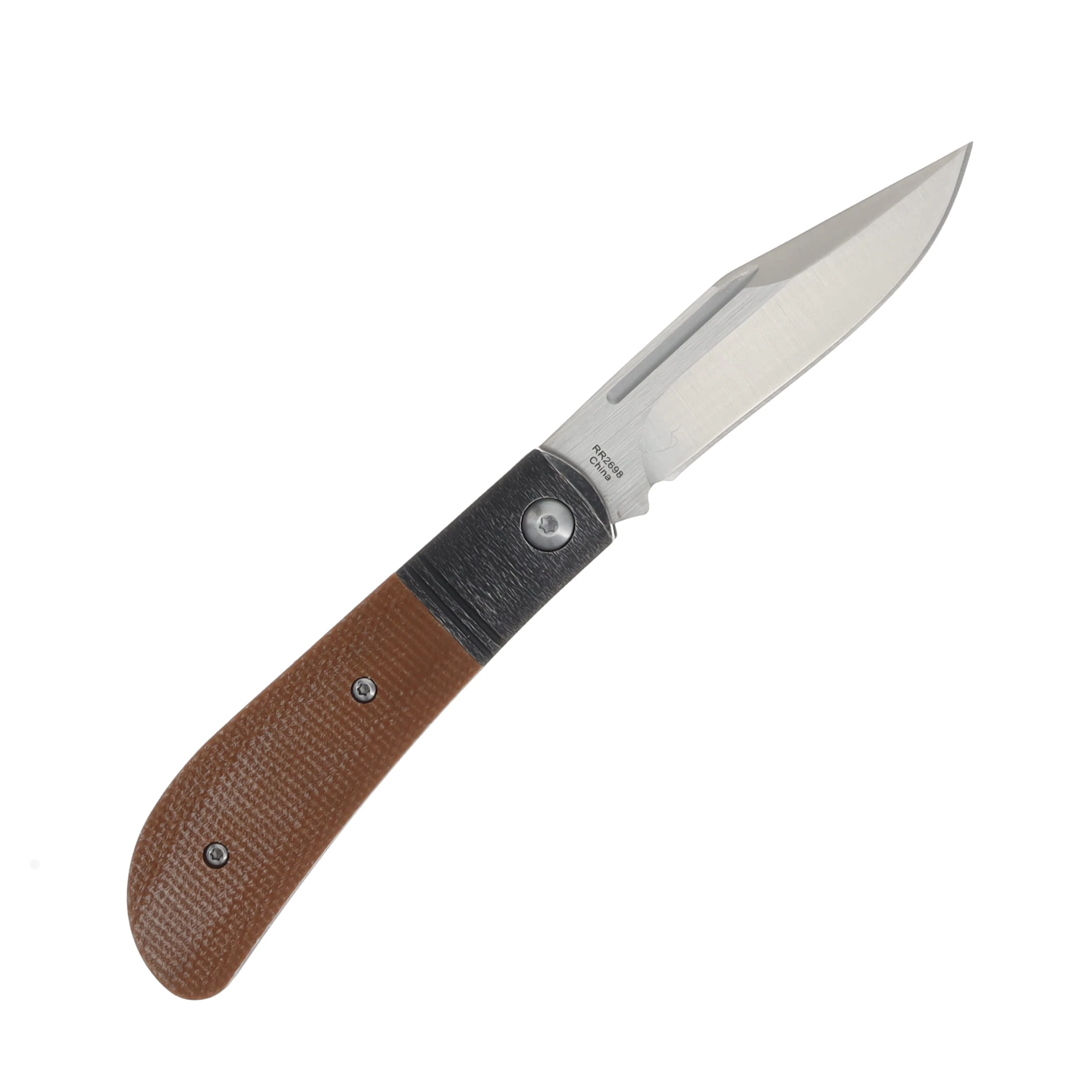 Rough Rider Bronze Canvas Micarta Slip Joint Folding Knife RR2698 View 2