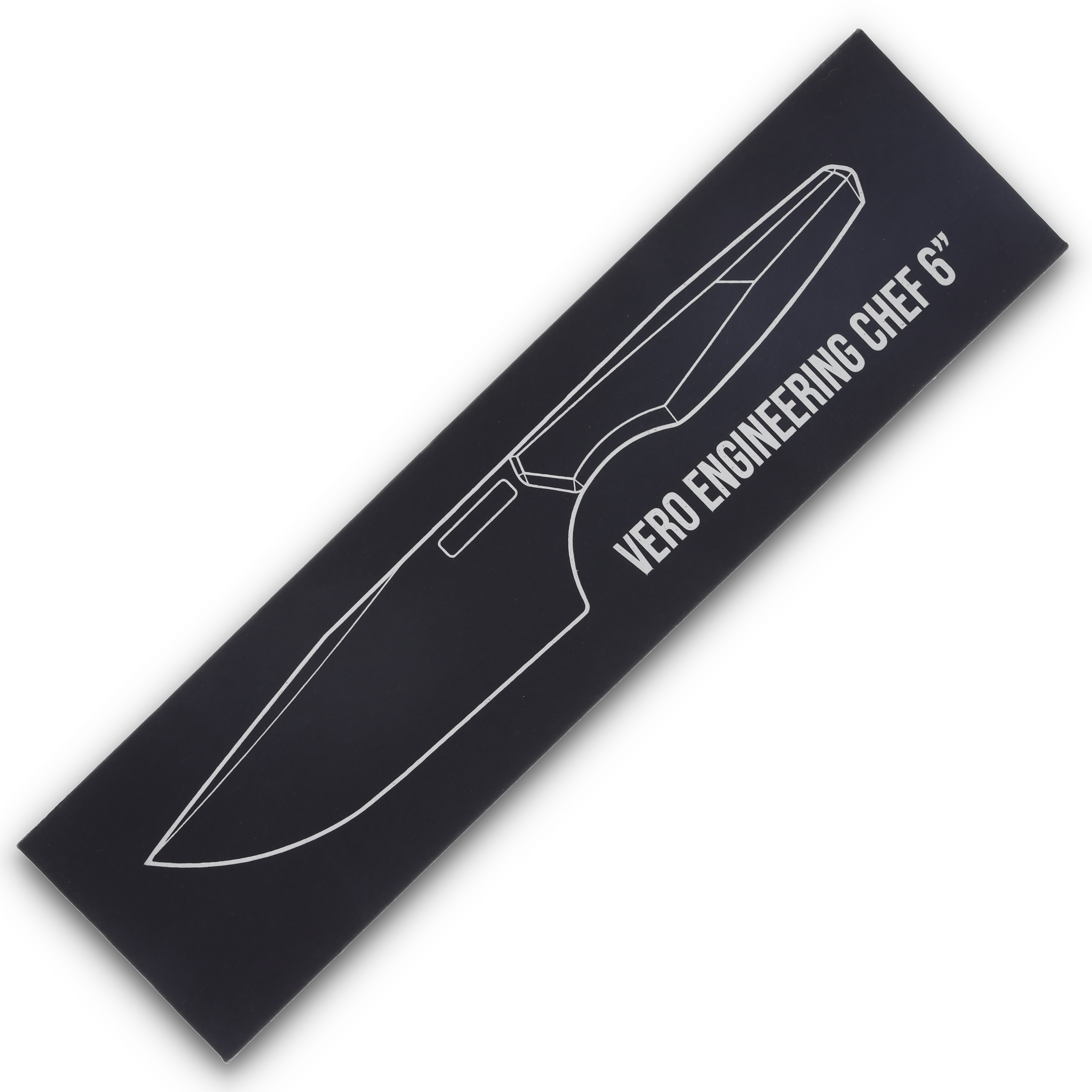 Vero Engineering Chef 6 Fixed Blade Kitchen Knife Belt Satin/Black G-10 V-VC6-BSBG-0444-S View 3