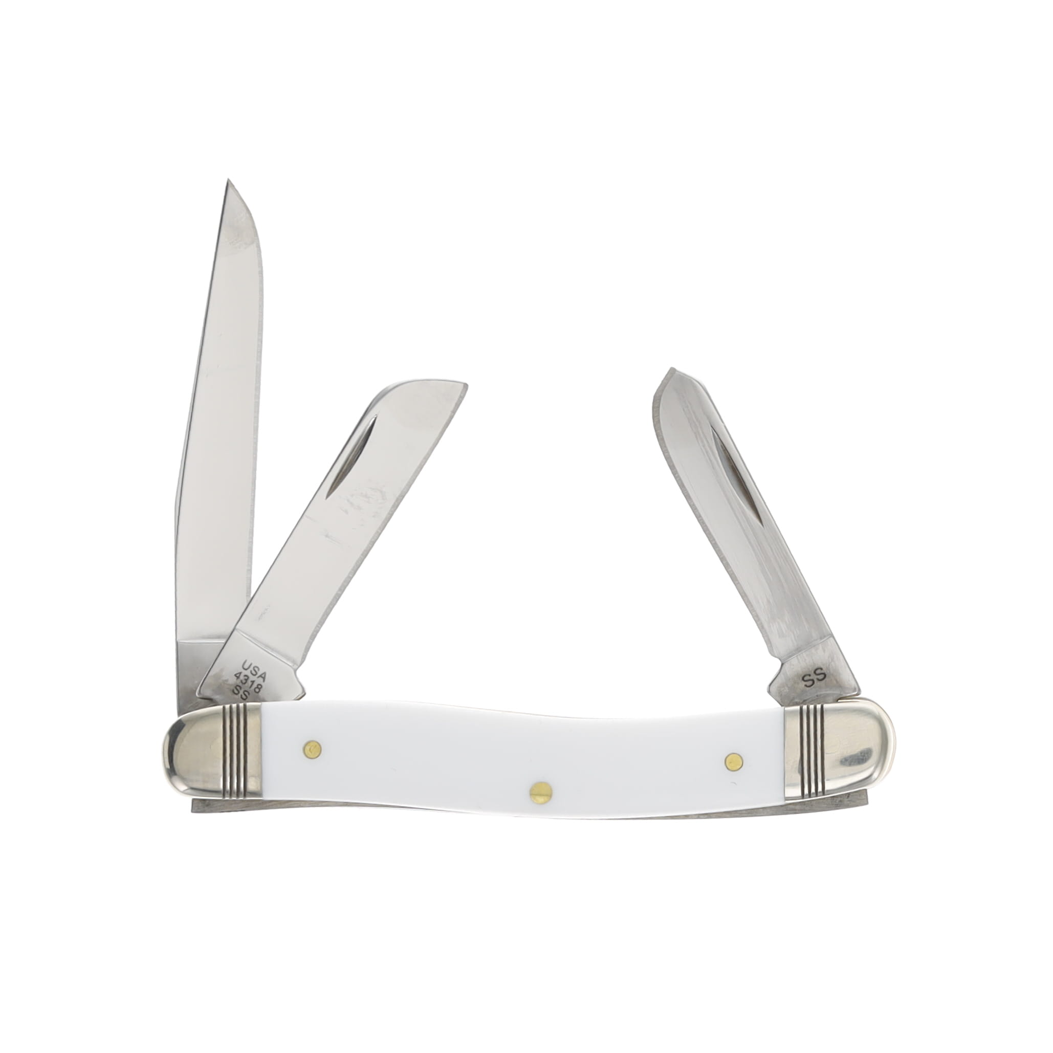 Case XX White Smooth Synthetic Red SparXX Medium Stockman with Cigar Box CA10788 View 2
