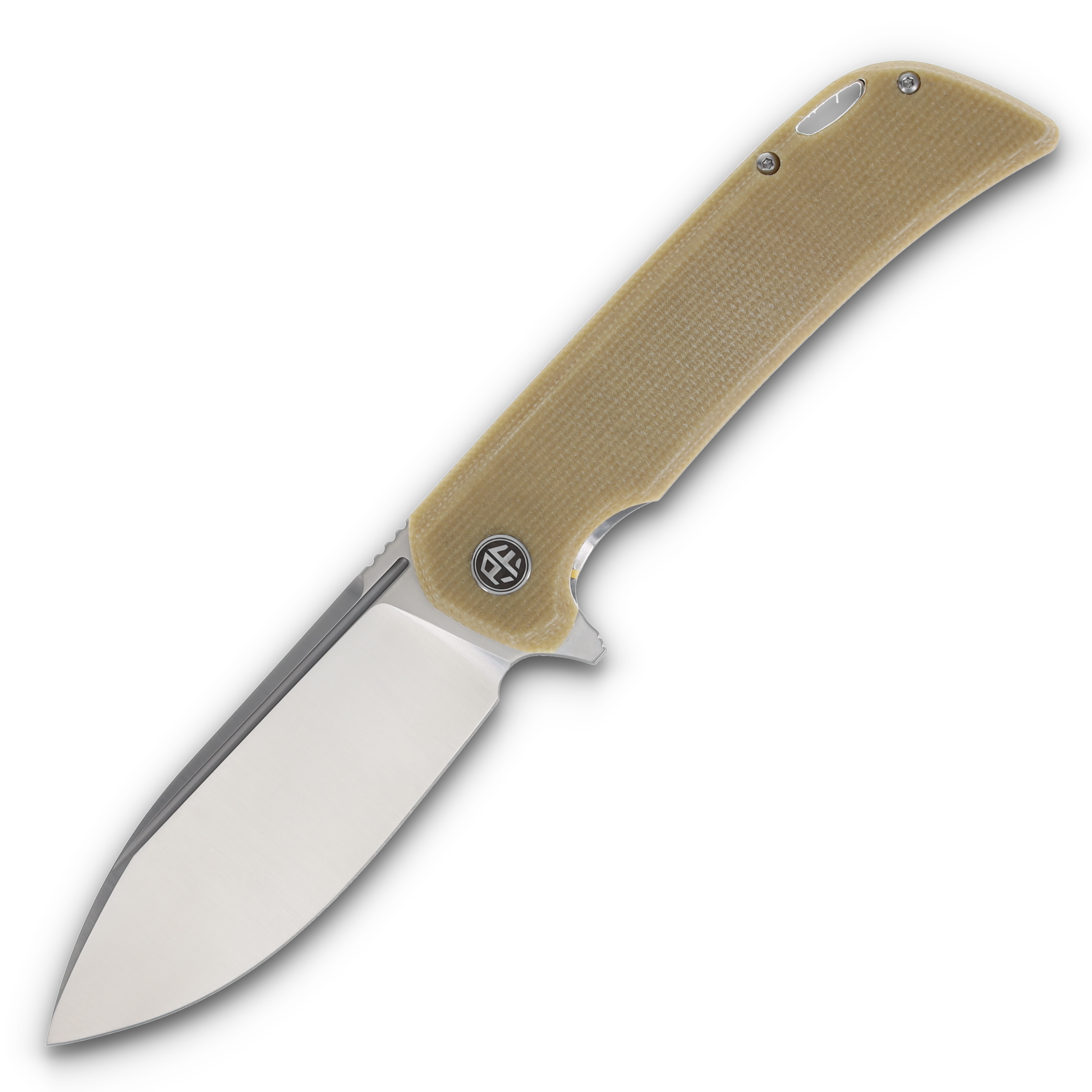 Petrified Fish Tunny Folder 14C28N Satin Brown Micarta PFB05BRMS View 1