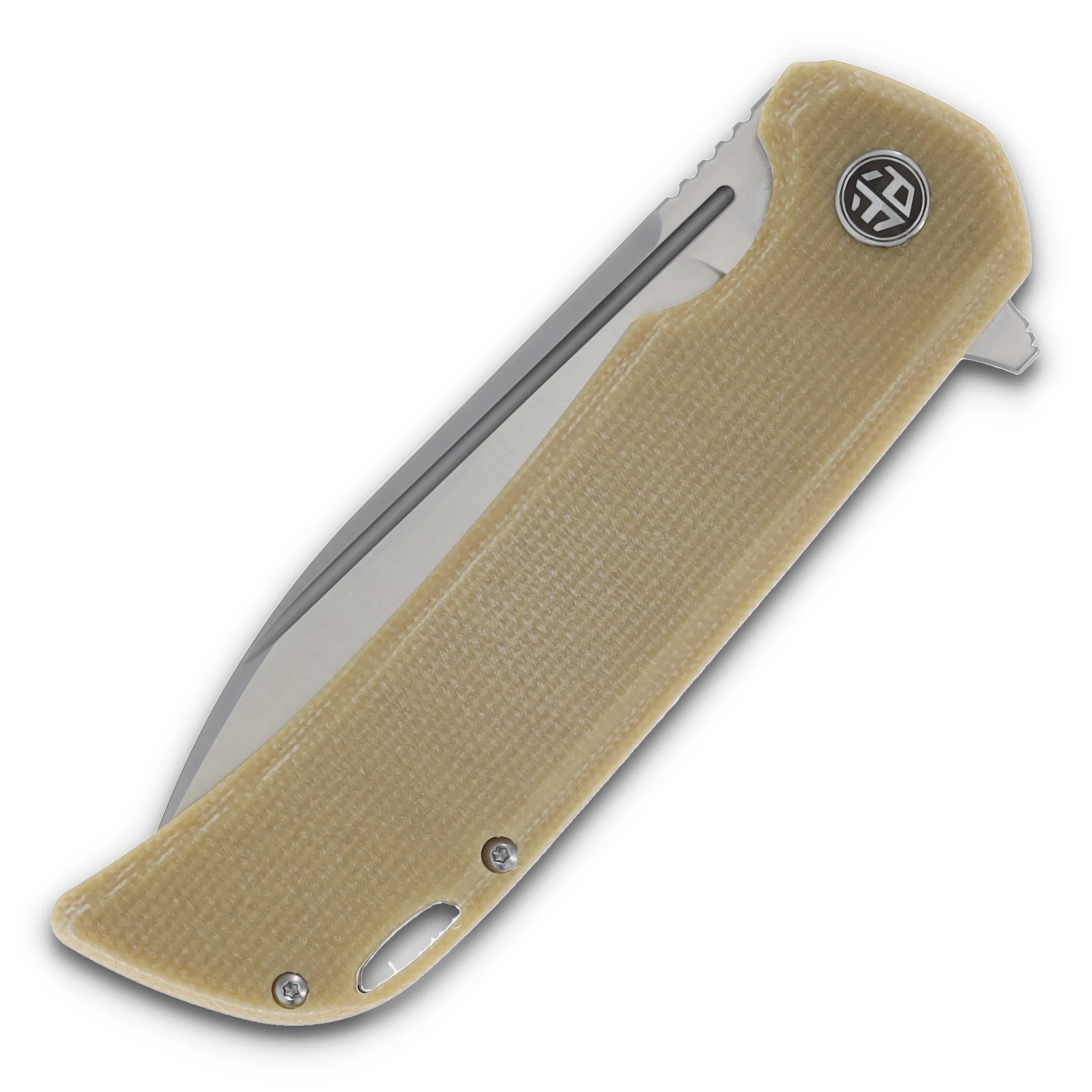 Petrified Fish Tunny Folder 14C28N Satin Brown Micarta PFB05BRMS View 5