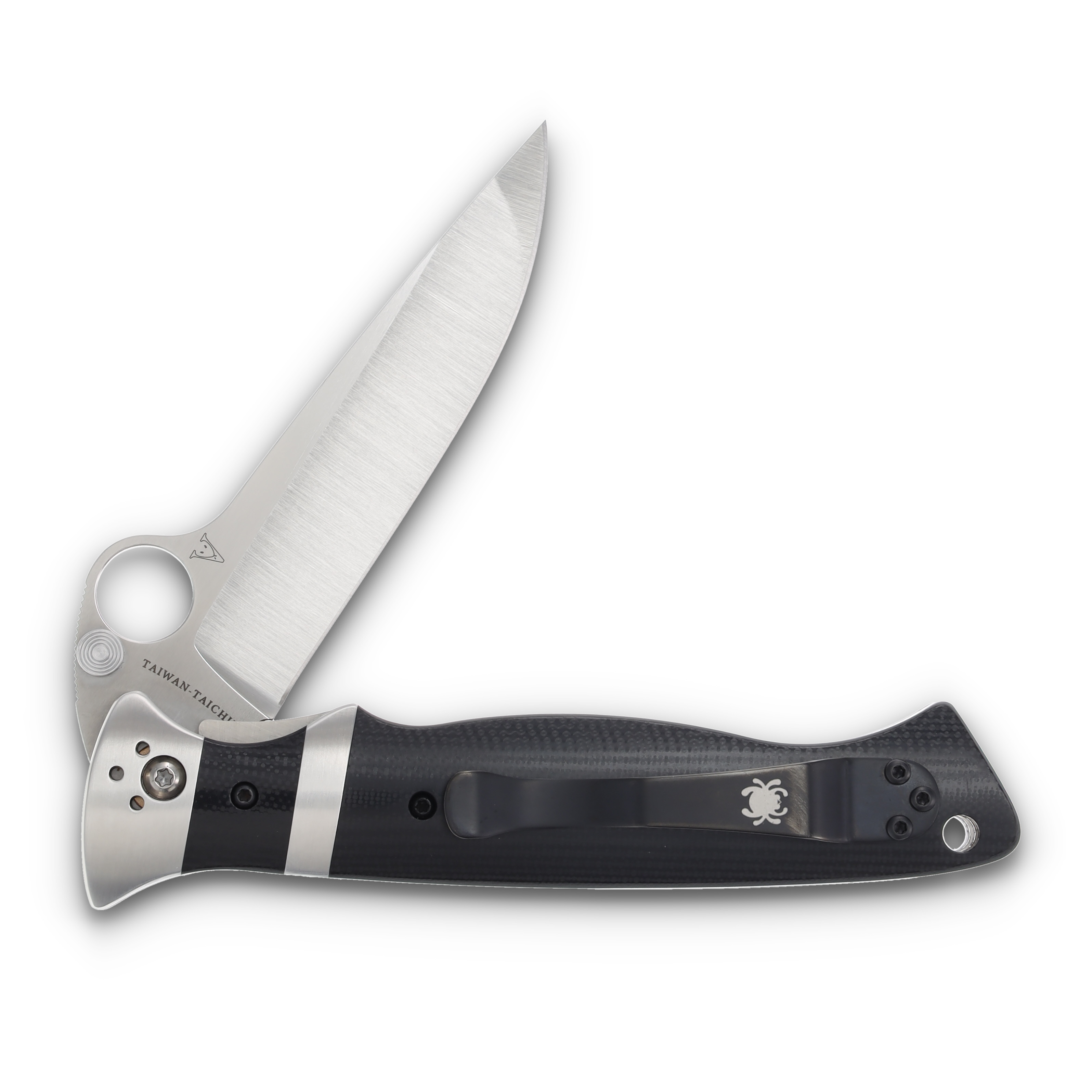 Spyderco Valloton SubHilt OTS Automatic Knife Satin S30V/Black G-10 View 2