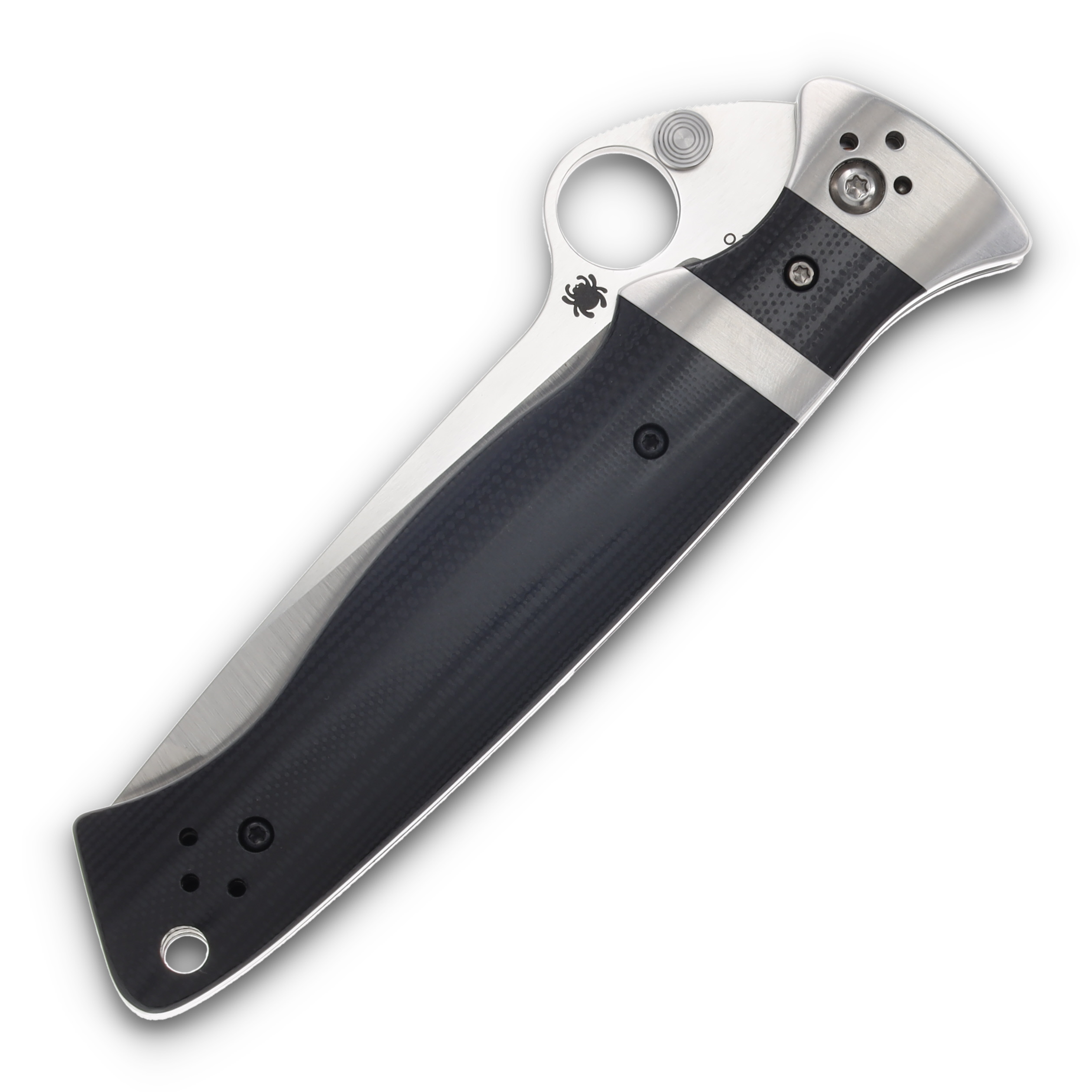 Spyderco Valloton SubHilt OTS Automatic Knife Satin S30V/Black G-10 View 5