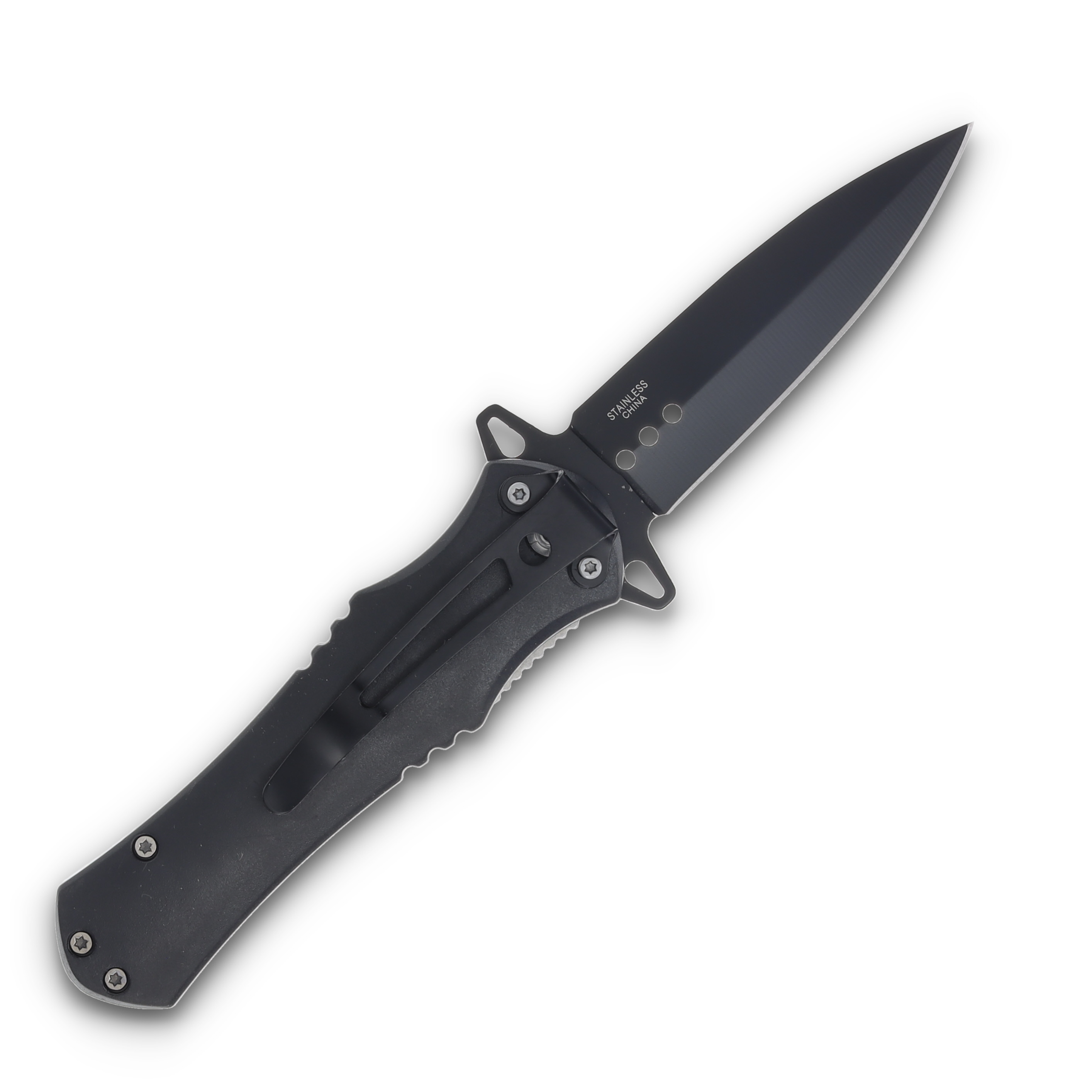 Trump 2024 Fight For Trump Skull Stack Folding Knife 4.5in Closed TR-0569SS View 2
