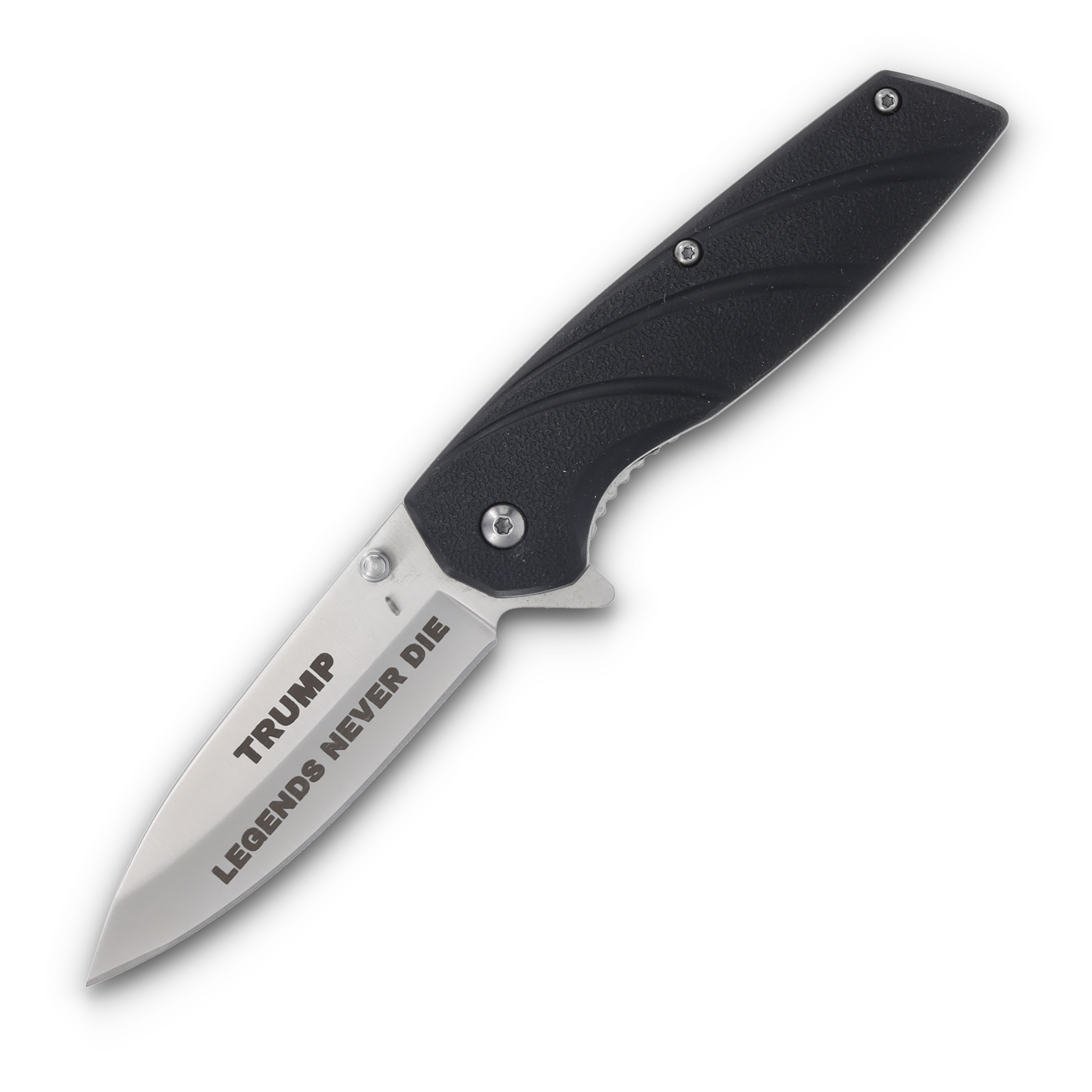 Trump 2024 Legends Never Die Folding Knife 3.25in Closed TR-0596 View 1