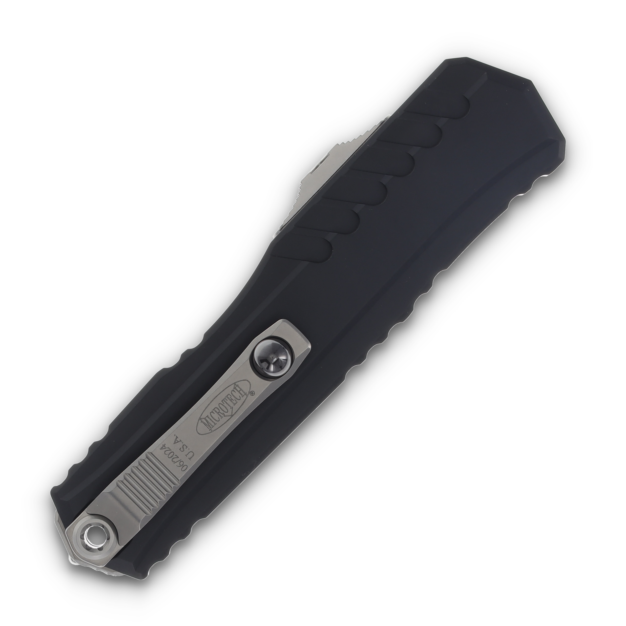 Microtech Cypher II Out-the-Front Automatic Knife Stonewash D/E AUMT124210 View 4