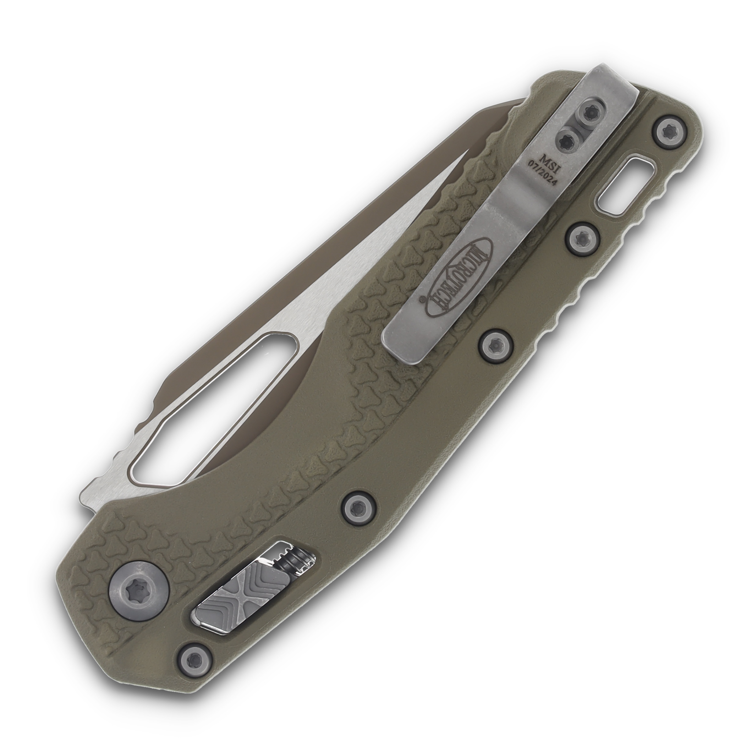 Microtech MSI SMKW Exclusive RAM-LOK Desert Warrior Partial Serrated MT210T2SMK View 2