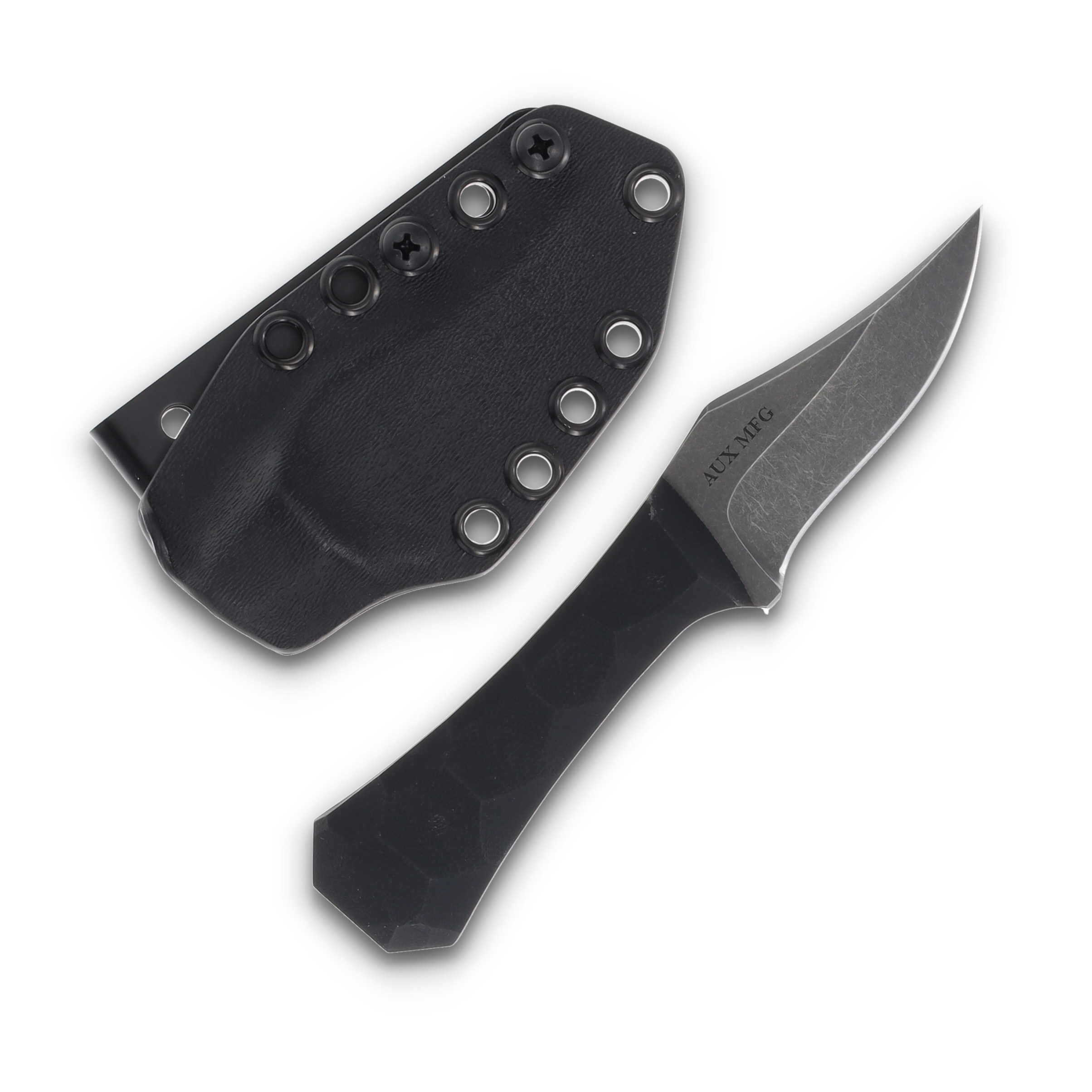 Auxiliary Manufacturing Pocket Bowie Black G10 Handle with Kydex Sheath AMPBBLG10 View 2