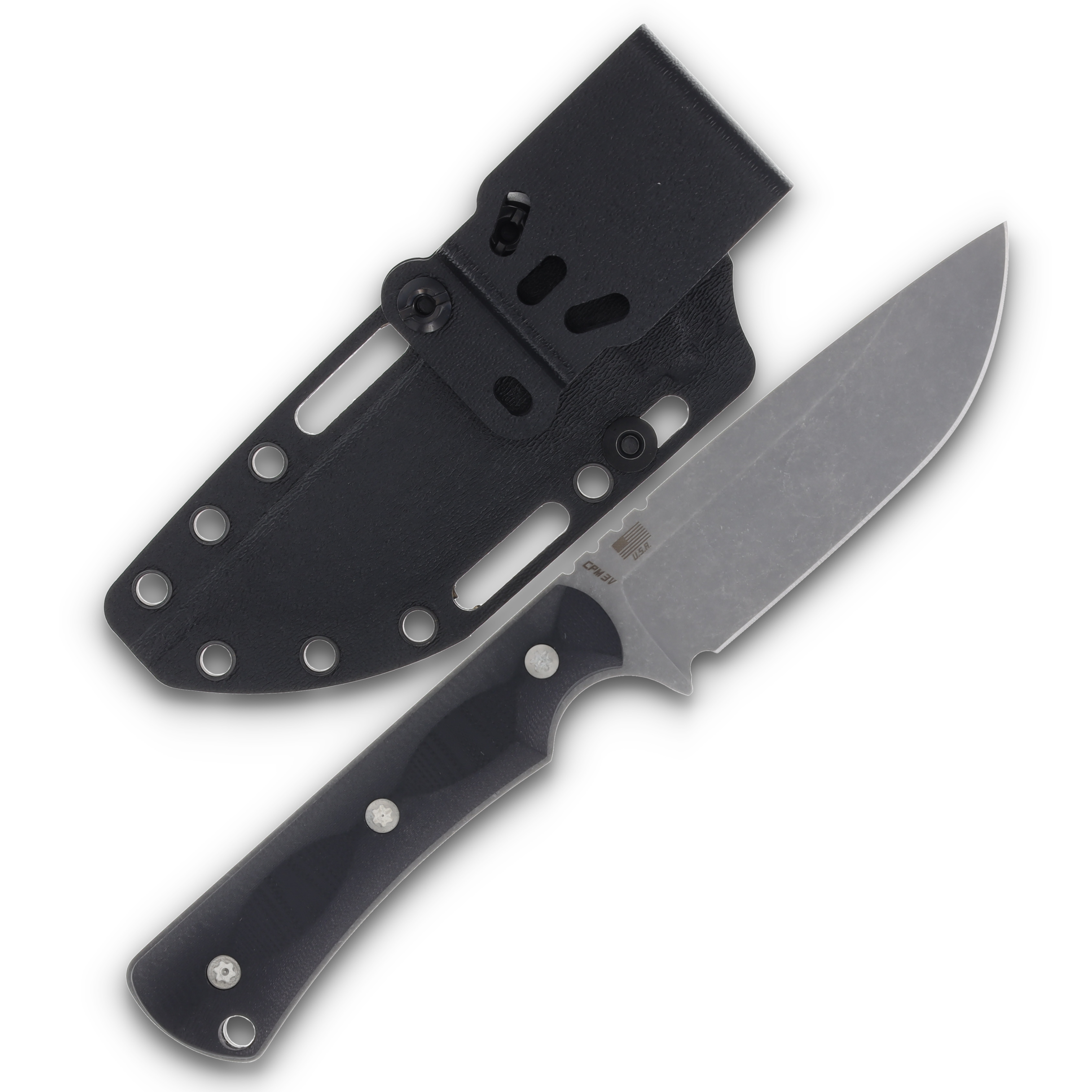 McNee's Ridge Runner Fixed Blade Knife Atomic/Black G-10 MACNPMRDGRNNRFBBG10 View 2