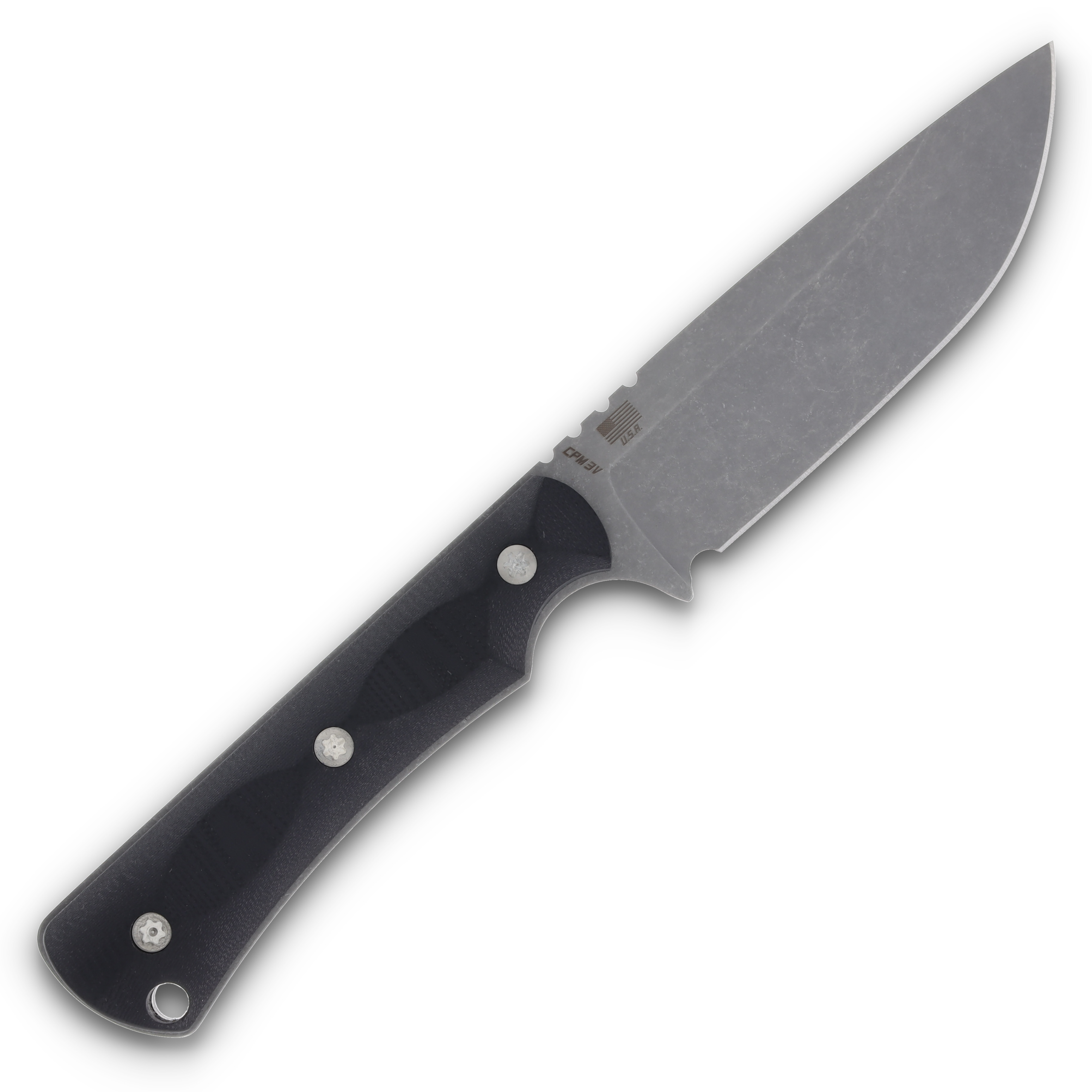 McNee's Ridge Runner Fixed Blade Knife Atomic/Black G-10 MACNPMRDGRNNRFBBG10 View 4
