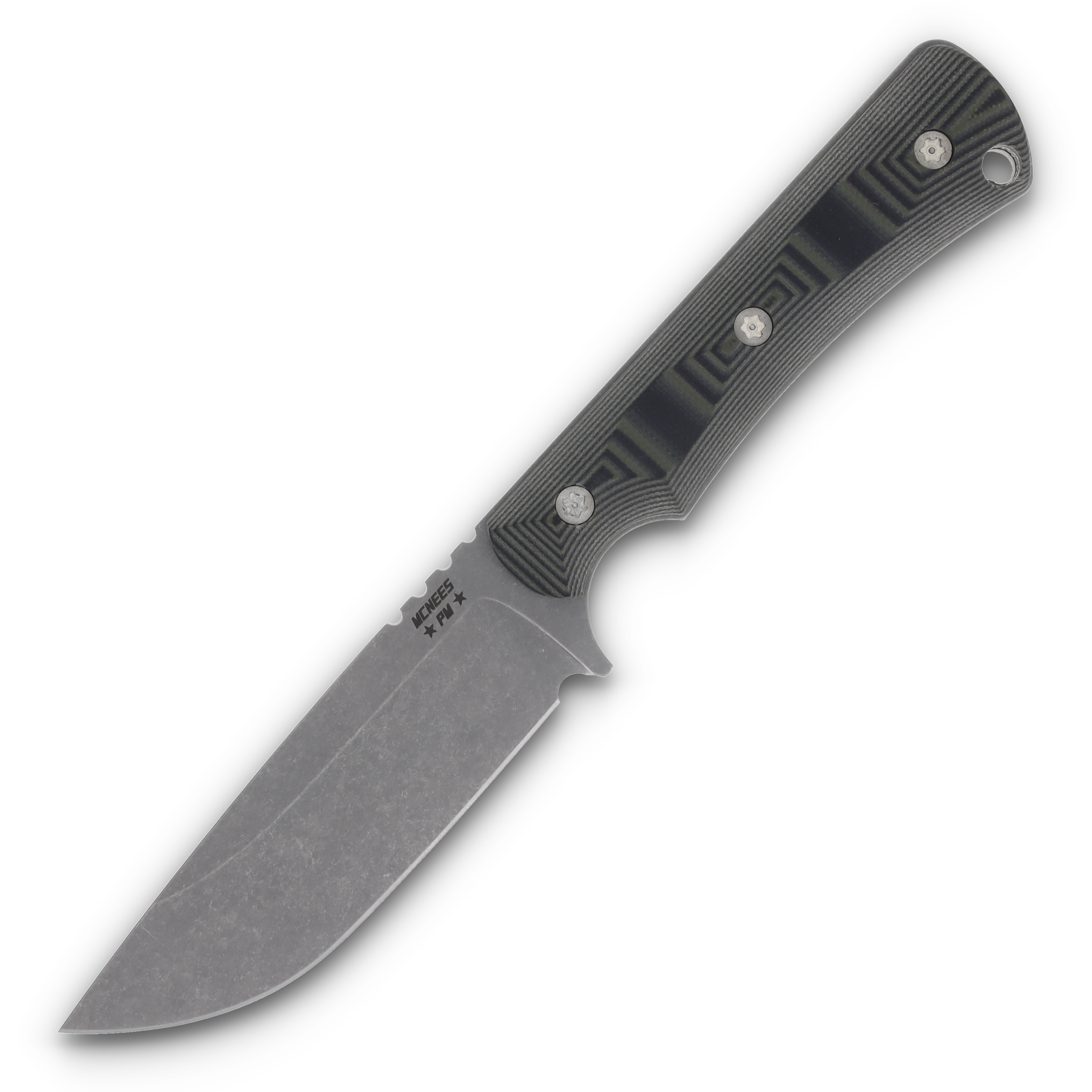 McNee's Ridge Runner Fixed Blade Knife Atomic/Camo G-10 MCNPMRDGRNNRFBCG10 View 3