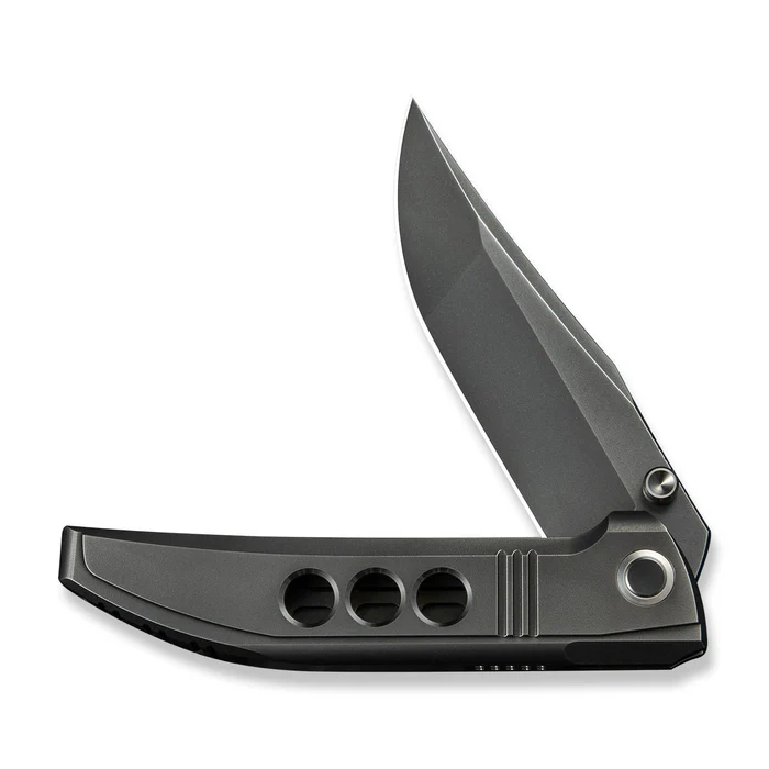 We Knife Co Ezinta Integral Titanium Gray 3.99in Clip Point Blade WE22041-3 View 4