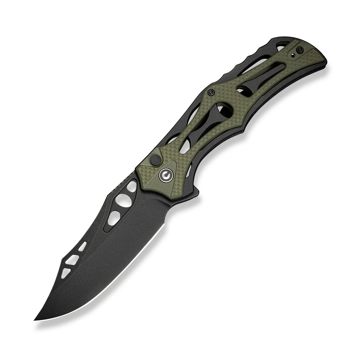 CIVIVI Biophase OD Green 3.48 Inch Plain Black Stonewash Clip Point C23083C-2 View 2