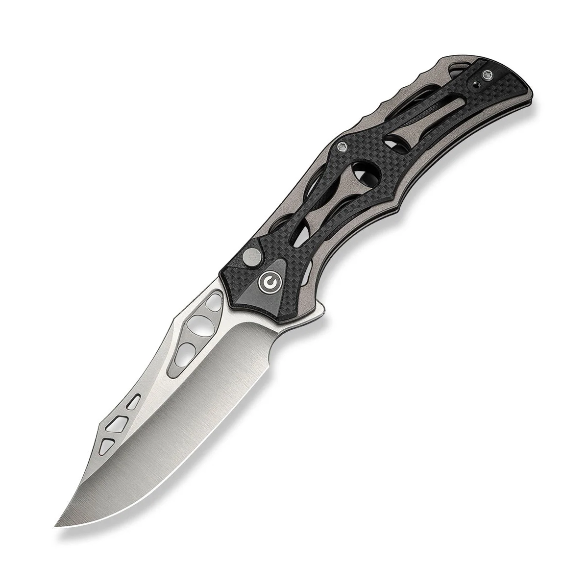 CIVIVI Biophase Folding Knife Gray 3.48 Inch Plain Satin Clip Point C23083C-3 View 2