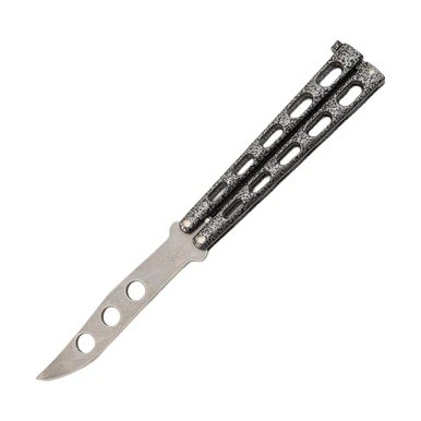 Bear & Son Balisong Trainer Silver Vein View 2