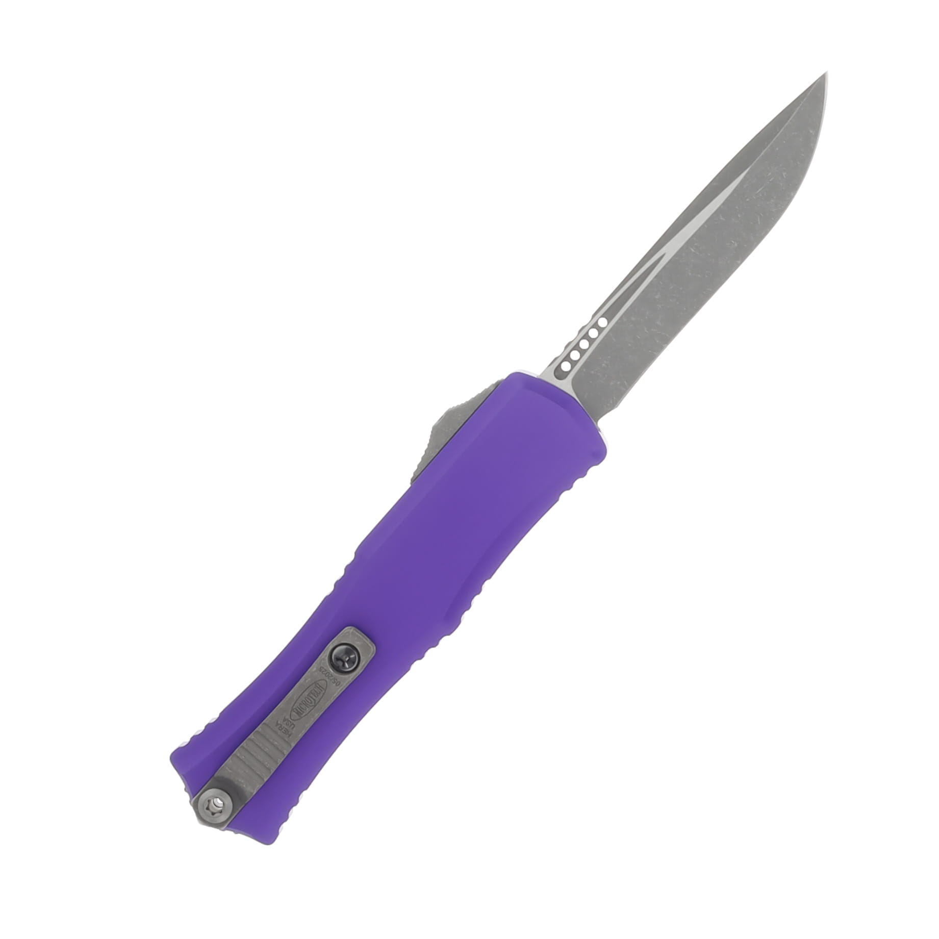 Microtech Hera II Mini OTF Auto 3in Recurve Purple Apocalyptic Standard AUMT1705M10APPU View 2