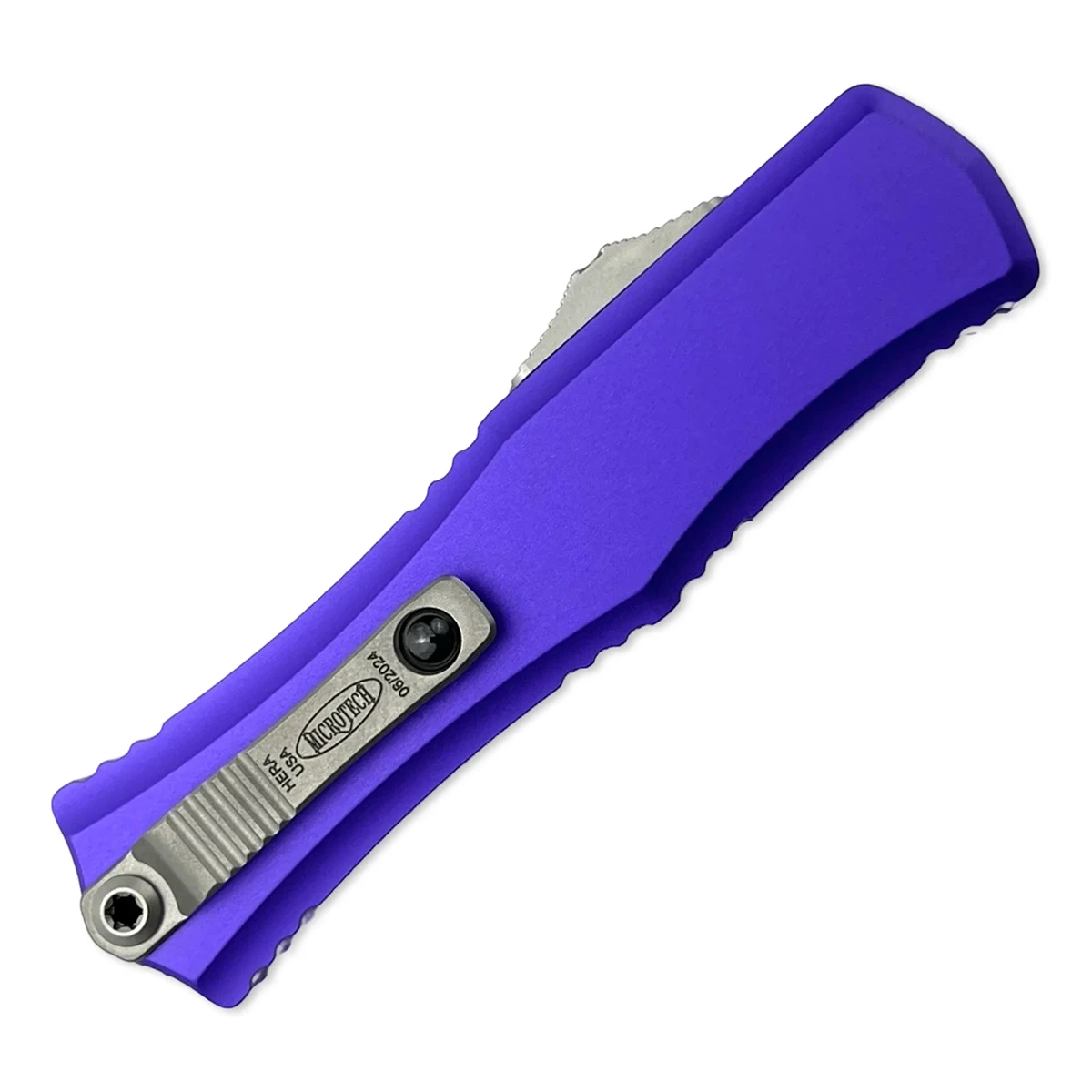 Microtech Hera II Mini Recurve Purple Stonewash Standard AUMT1705M10PU View 2