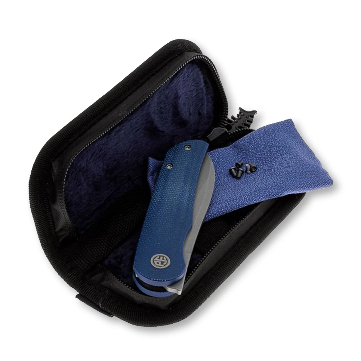 Petrified Fish ElCamino Stonewash Linerlock Blue Micarta PFKE16BMGAW View 3