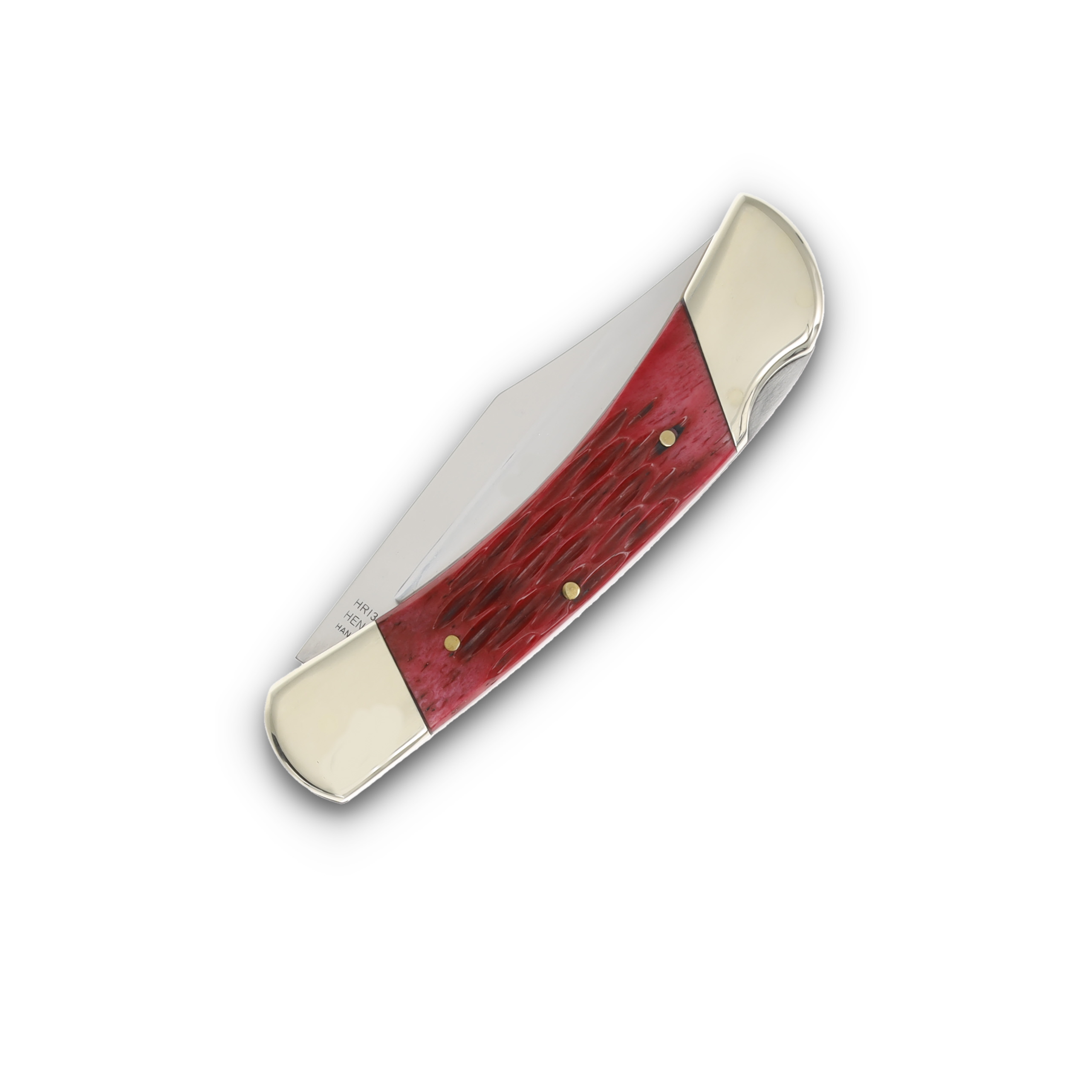 Hen & Rooster Single Blade Lockback Red Pick Bone HRI361RPB View 6