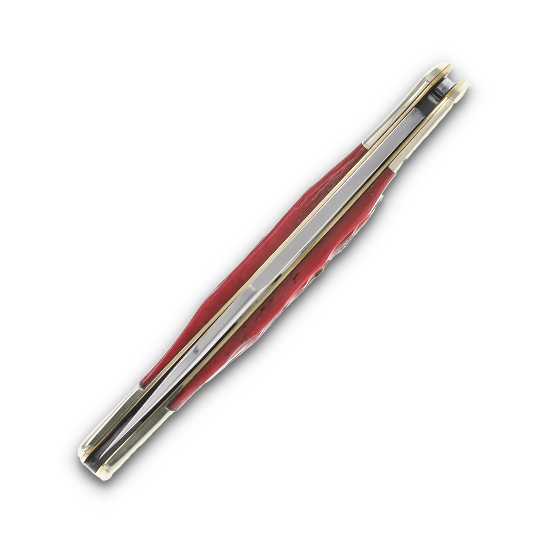 Hen & Rooster Single Blade Lockback Red Pick Bone HRI361RPB View 8