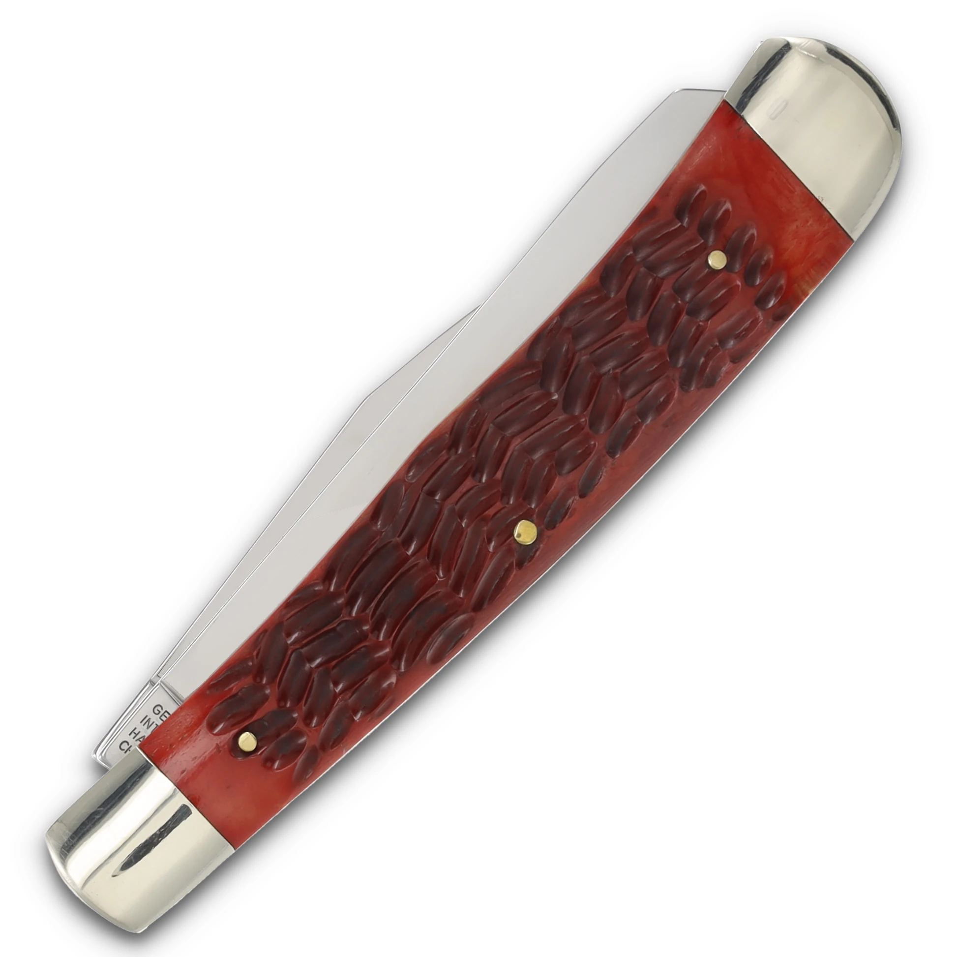 Frost Cutlery German Bull Large Trapper Red Pick Bone FRGBI010RPB View 2