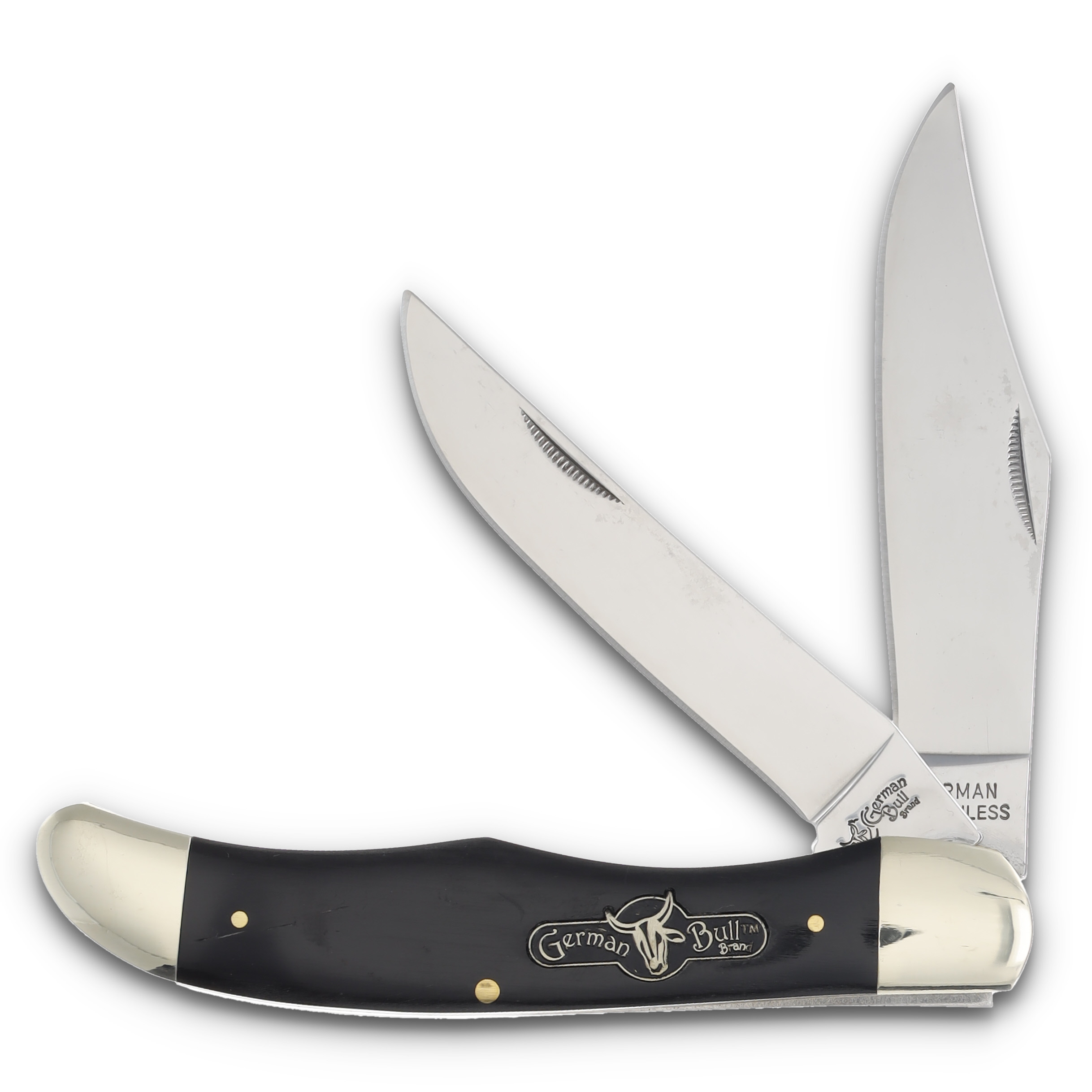 German Bull Large Folding Hunter Black Buffalo Horn FRGBI069BH View 2
