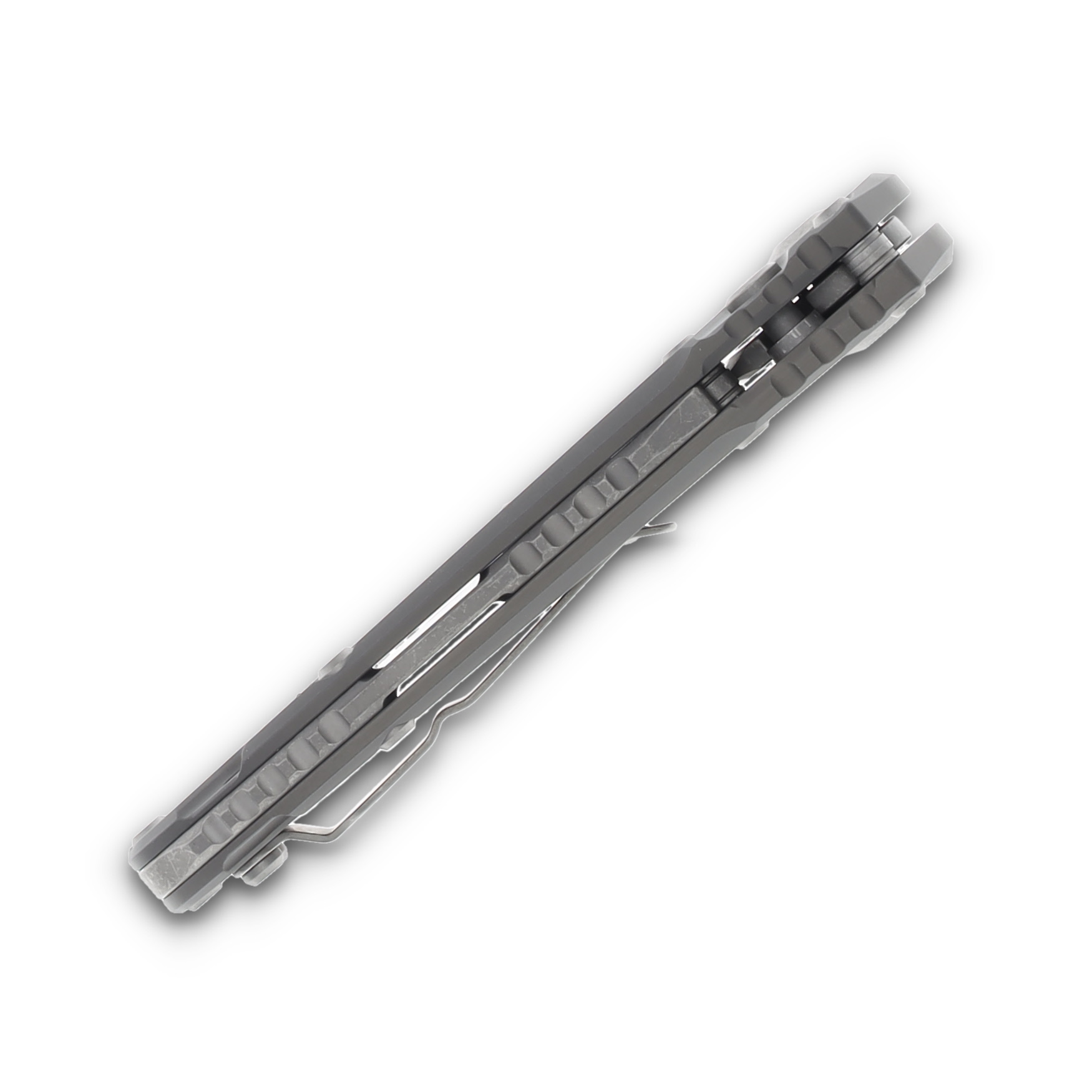 Microtech LUDT Automatic Knife Gen III Apocalyptic/Natural Clear Aluminum AUMT113510APNC View 5