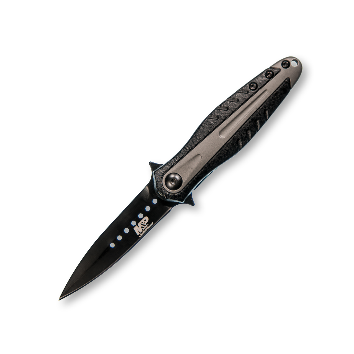 Smith & Wesson MP Shield Folding Knife 2.63in Plain Edge Dagger 1085893 View 1