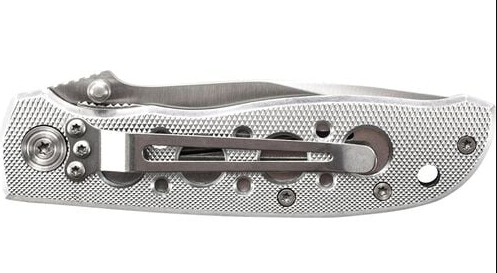 Smith & Wesson Extreme Ops Folding Knife 3.22in Plain Silver CK105HCP View 2
