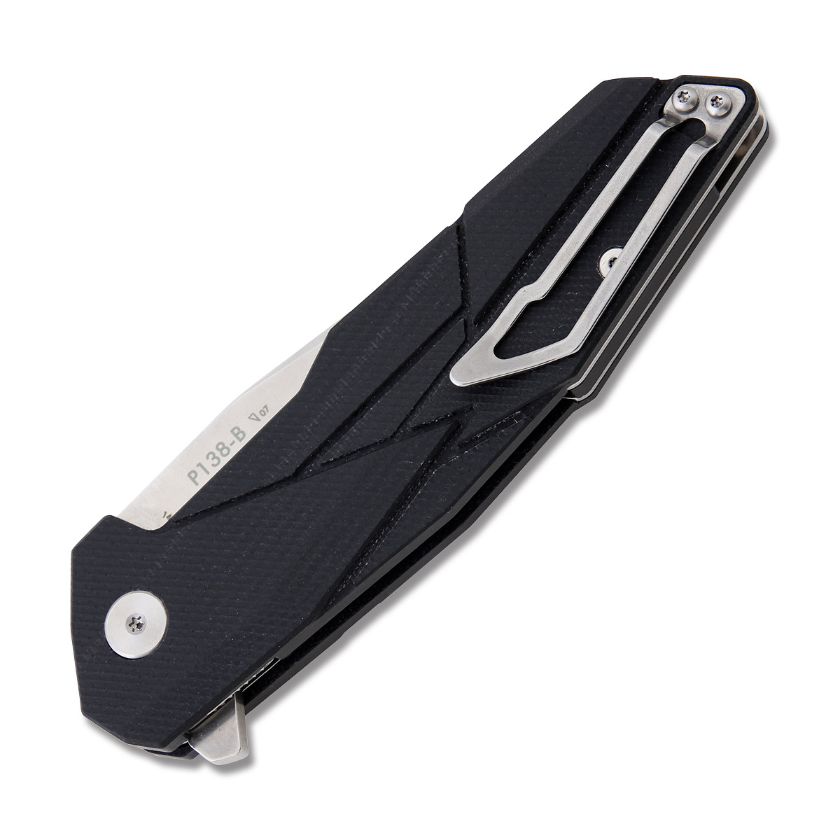 Ruike P138 Folding Pocket Knife Black G-10 Handle Sandvik 14C28N Blade RUPP138B View 3