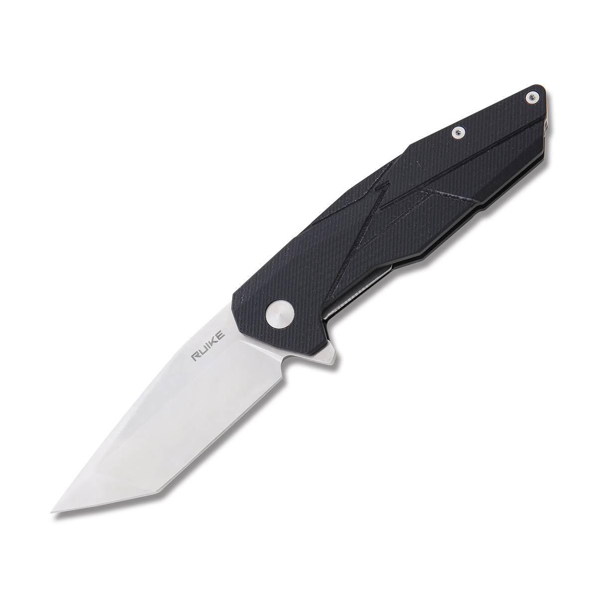 Ruike P138 Folding Pocket Knife Black G-10 Handle Sandvik 14C28N Blade RUPP138B View 2