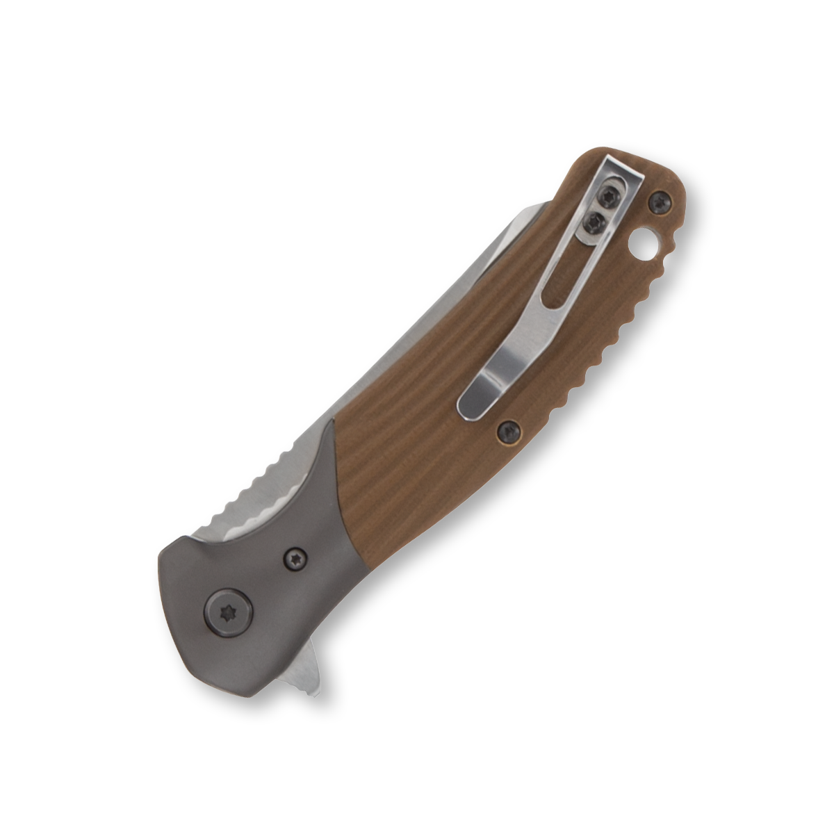 Smith & Wesson Stave Folding Knife 3.3in Satin Tanto Blade 1117233 View 2
