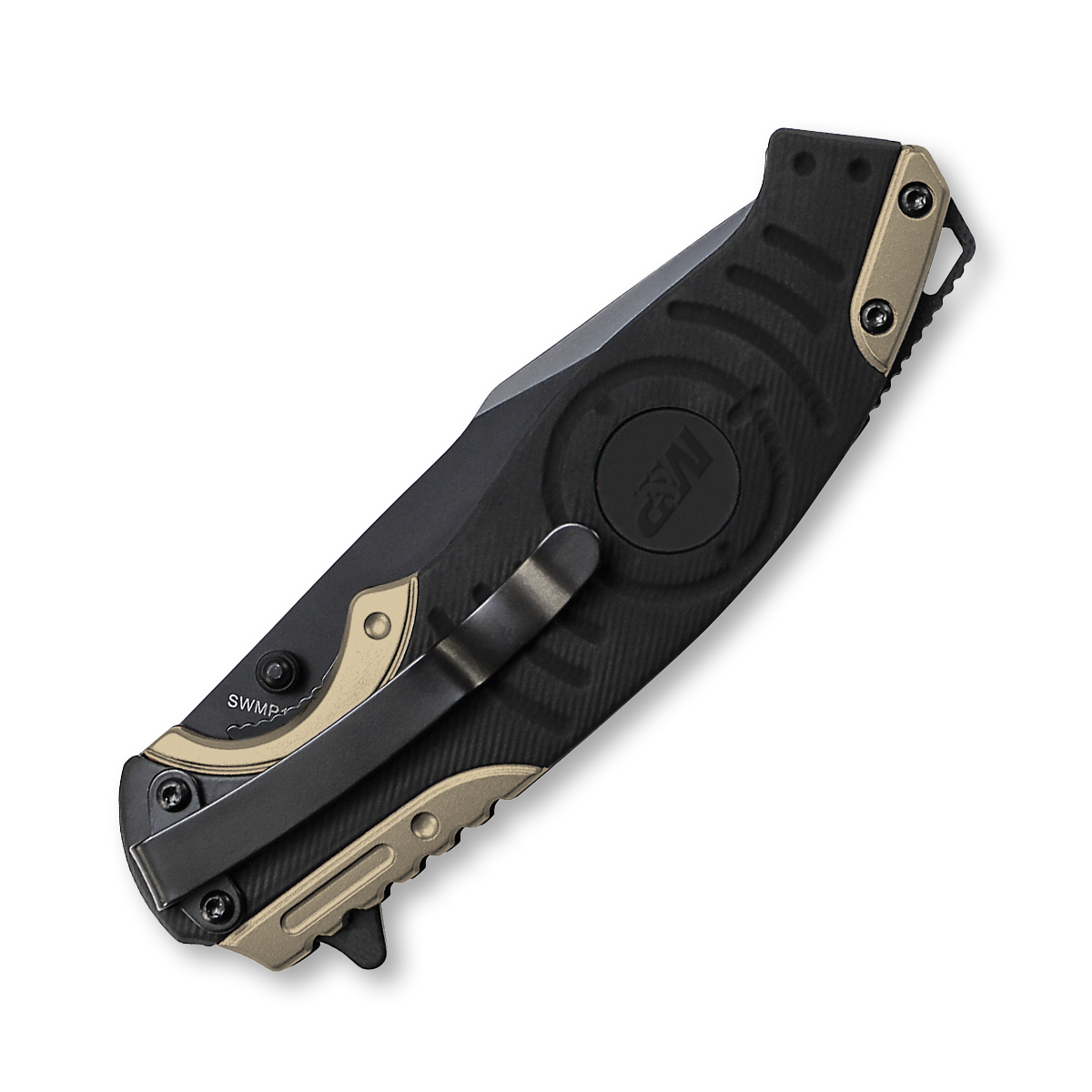 Smith & Wesson M&P Black/FDE 3.48in Part Serrated Clip Point Blade SWMP13BSCP View 2
