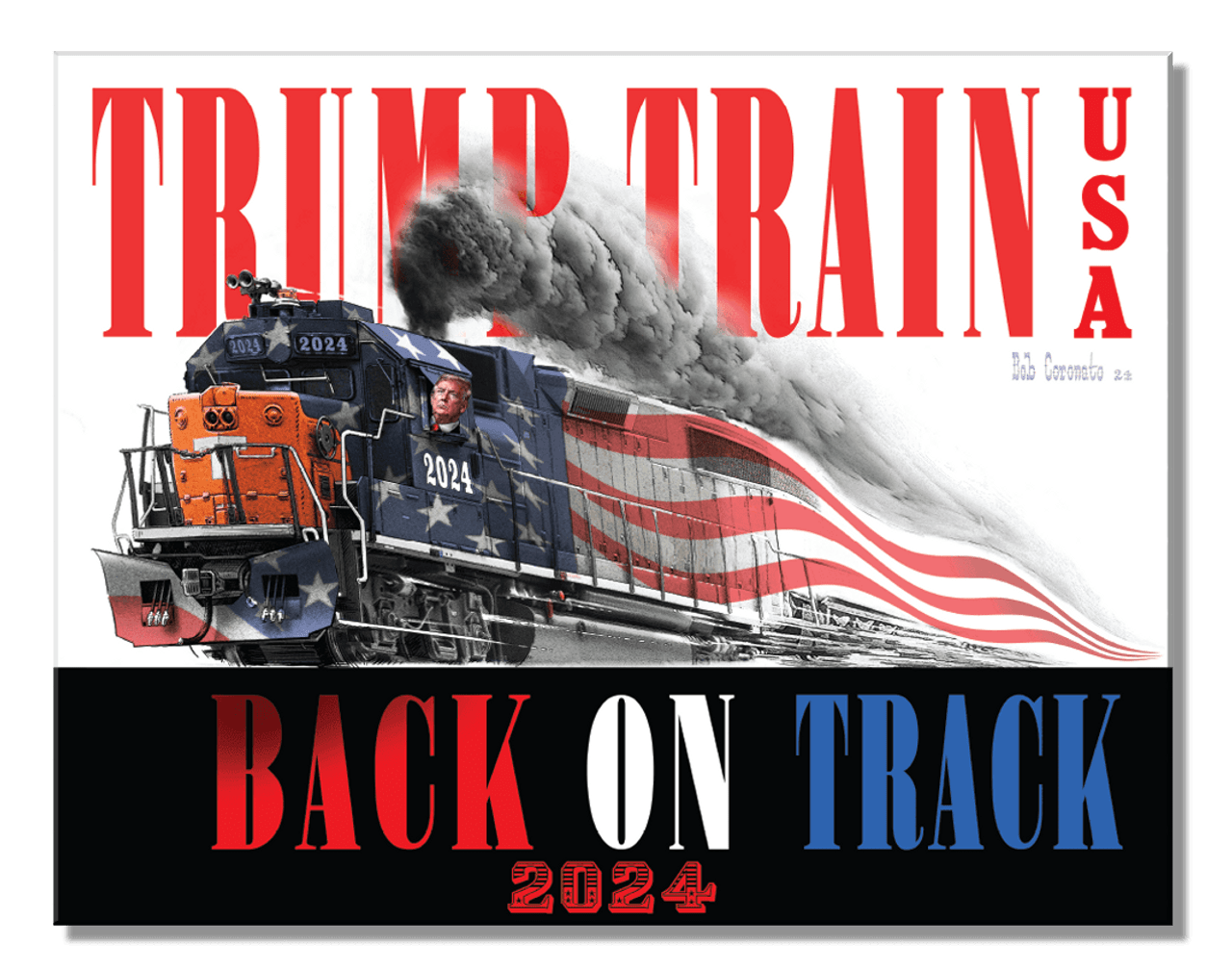 Trump Train Tin Sign SG2884 View 1