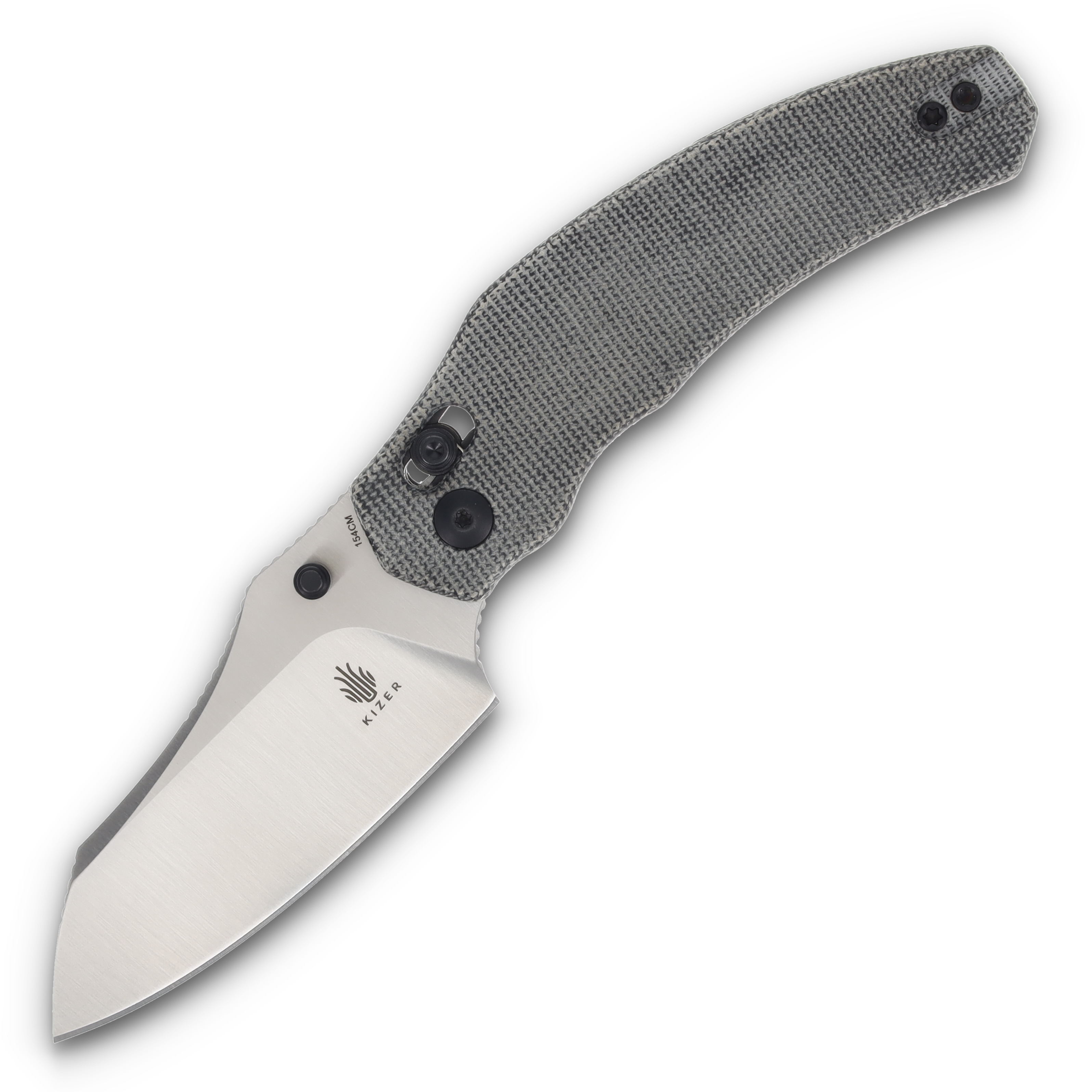 Kizer Bulldog Folding Knife Black Micarta/Black Hardware V3672C2 View 1