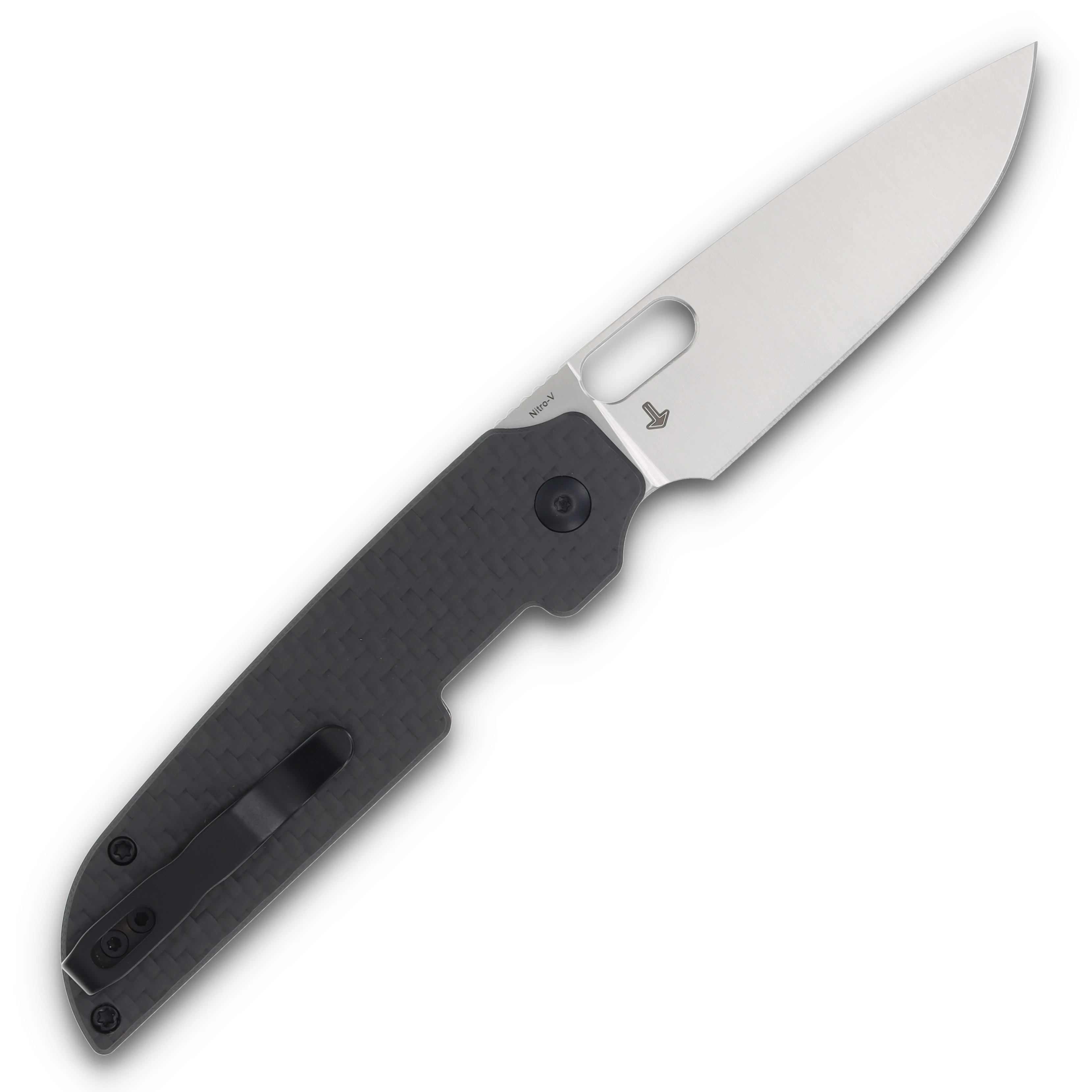 Kizer Varatas Folding Knife 3.25 Inch Plain Satin Drop Point V3637A2 View 2