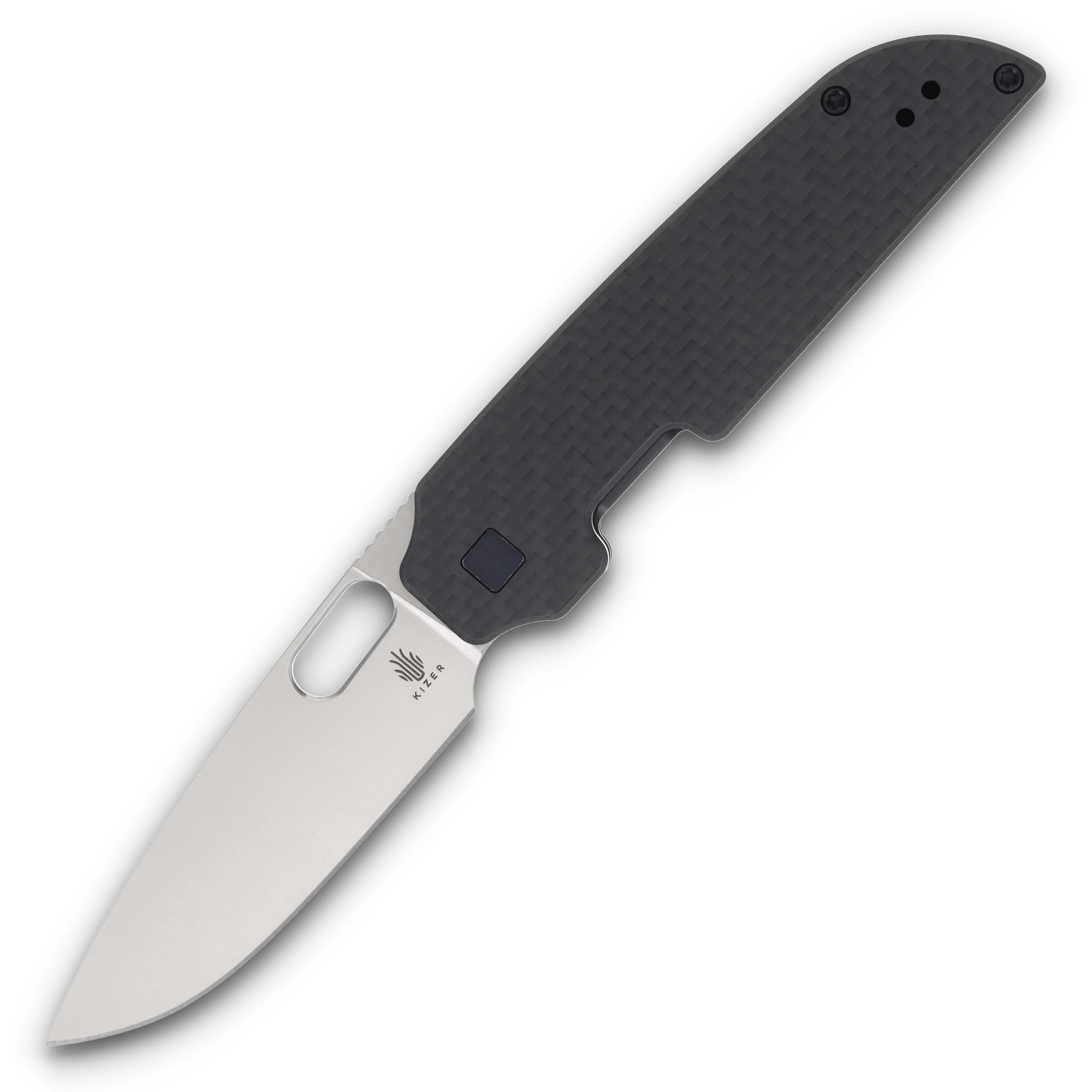 Kizer Varatas Folding Knife 3.25 Inch Plain Satin Drop Point V3637A2 View 1