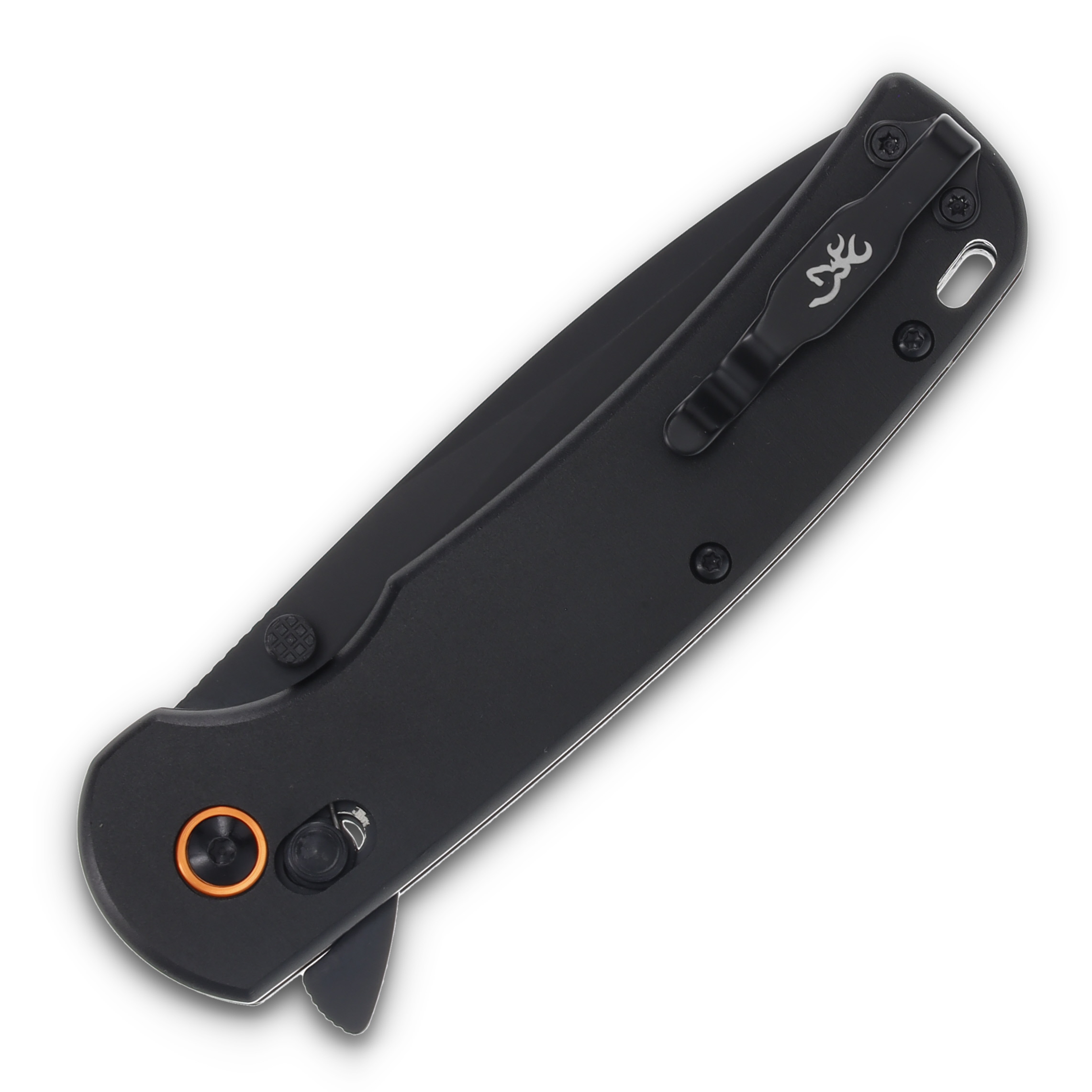 Browning Folder Black With Black Blade Orange Accent BR0546B View 6