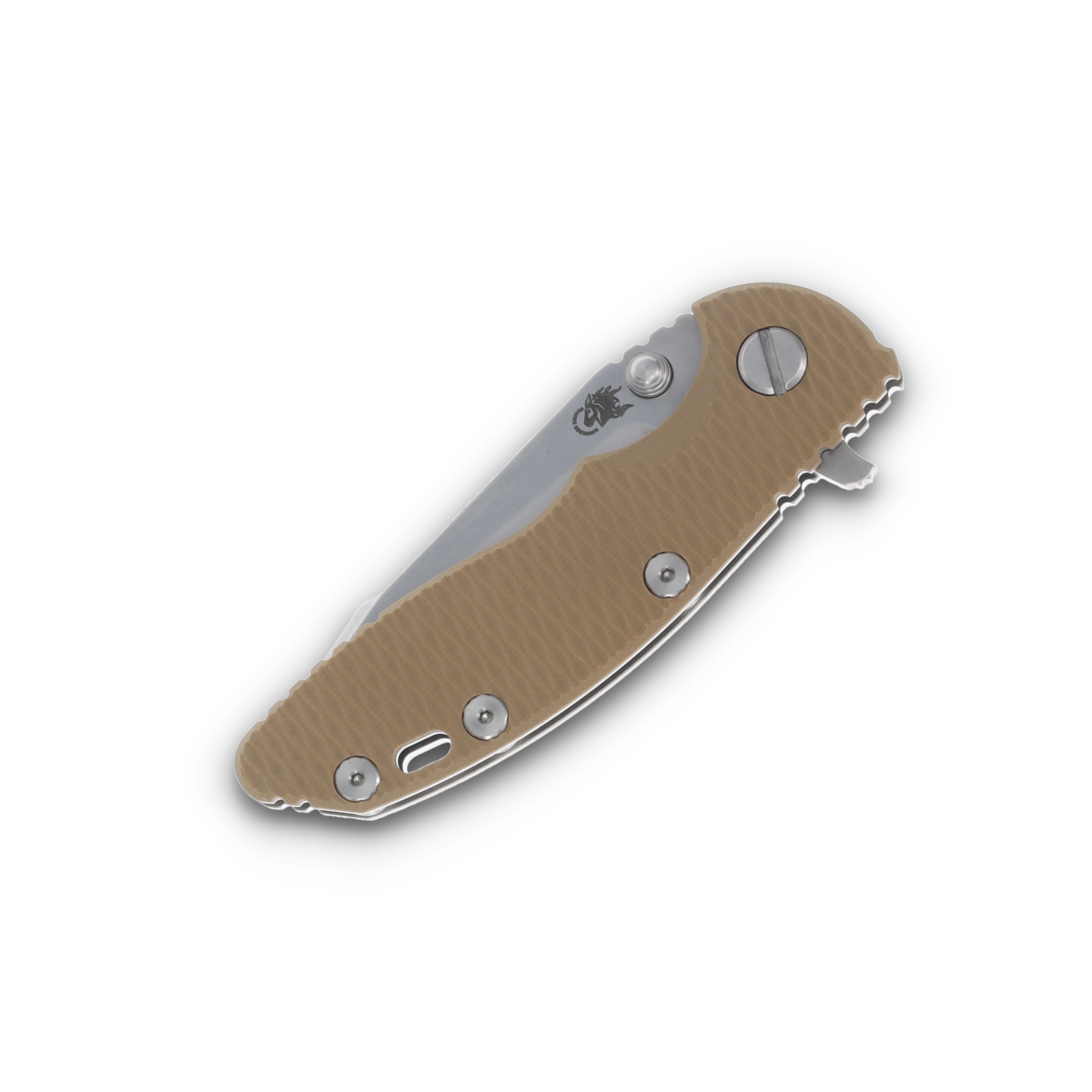 Hinderer XM-18 3.0 Harpoon Tanto Stonewash Titanium/Coyote G-10 KXM3000HTSWCY View 5