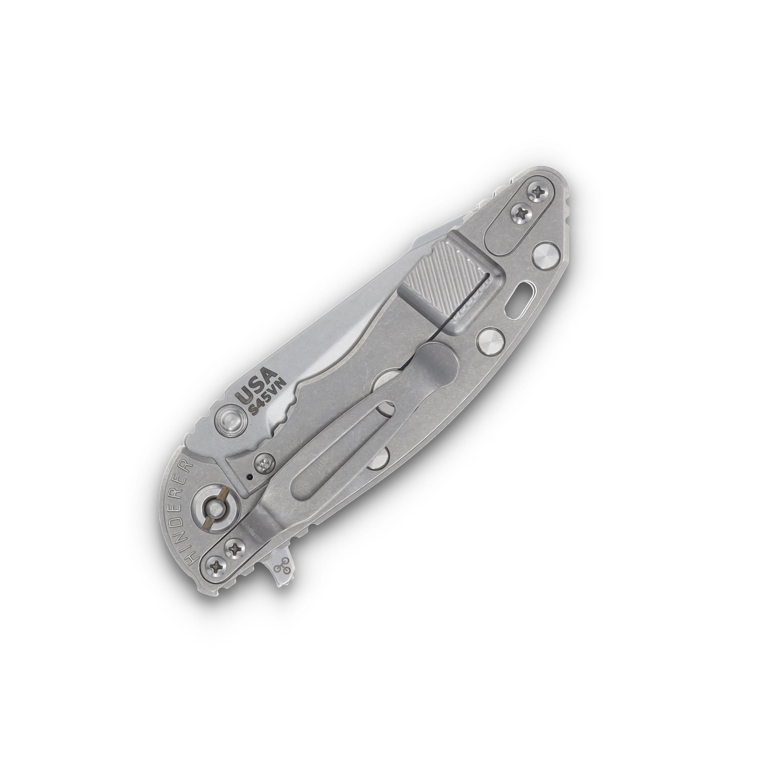 Hinderer XM-18 3.0 Harpoon Tanto Stonewash Titanium/Translucent Green G-10 KXM3000HTSWTG View 6