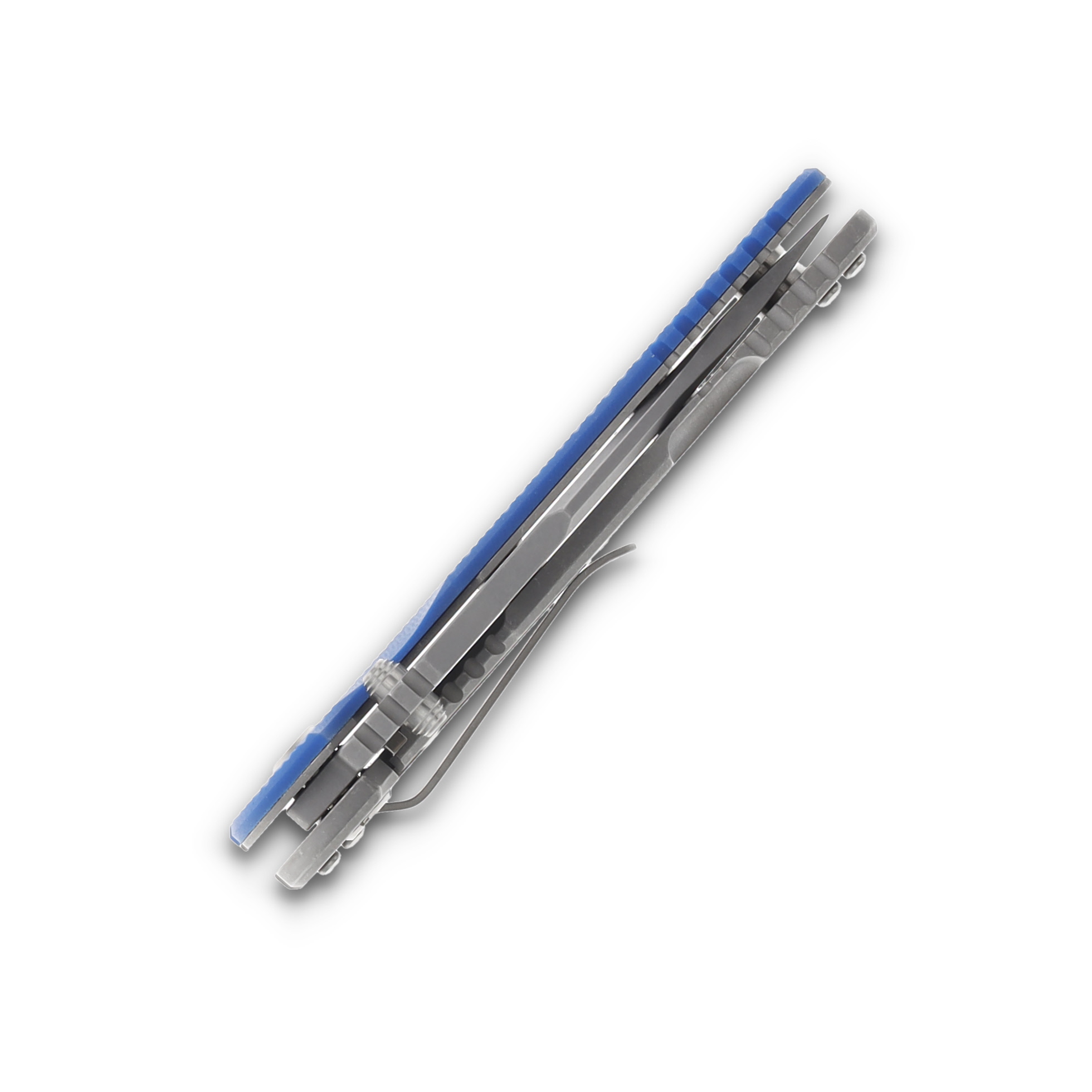 Hinderer XM-18 3.5in Non Flipper Bowie Working Finish Blue G10 KXM35NFBOWWFBL View 8