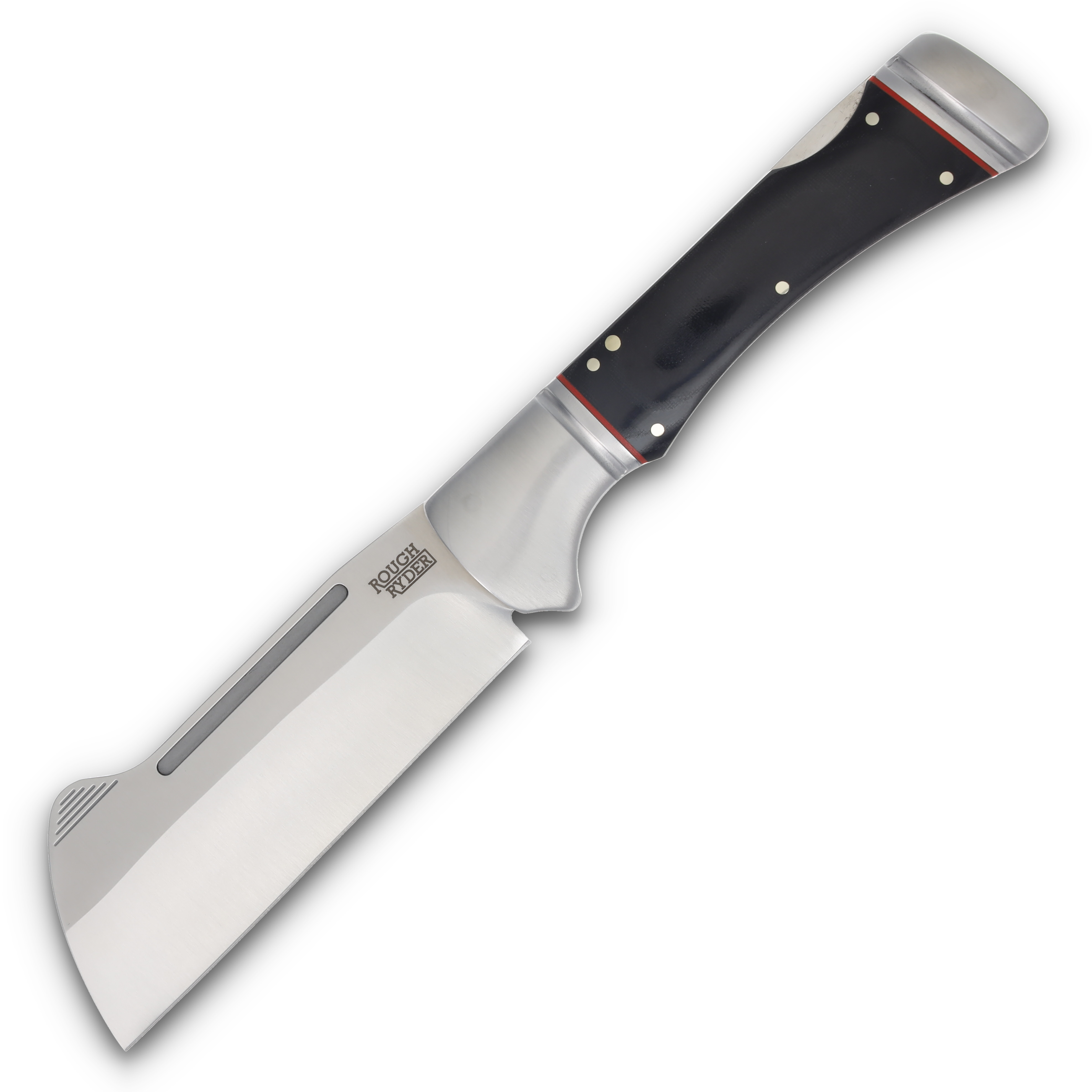 洋楽 g-rap H-Town Ryders Rough Ryder Camp Side Cleaver Folding Knife Black Burlap Micarta