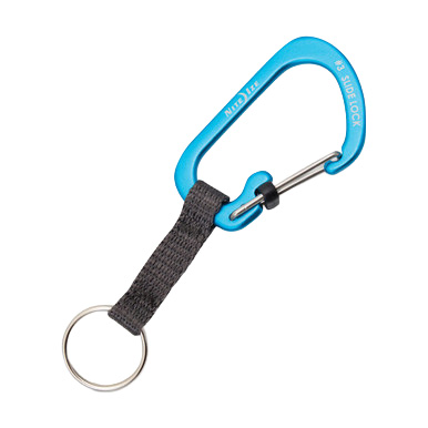 Nite Ize Slidelock Key Ring Aluminum Blue View 1