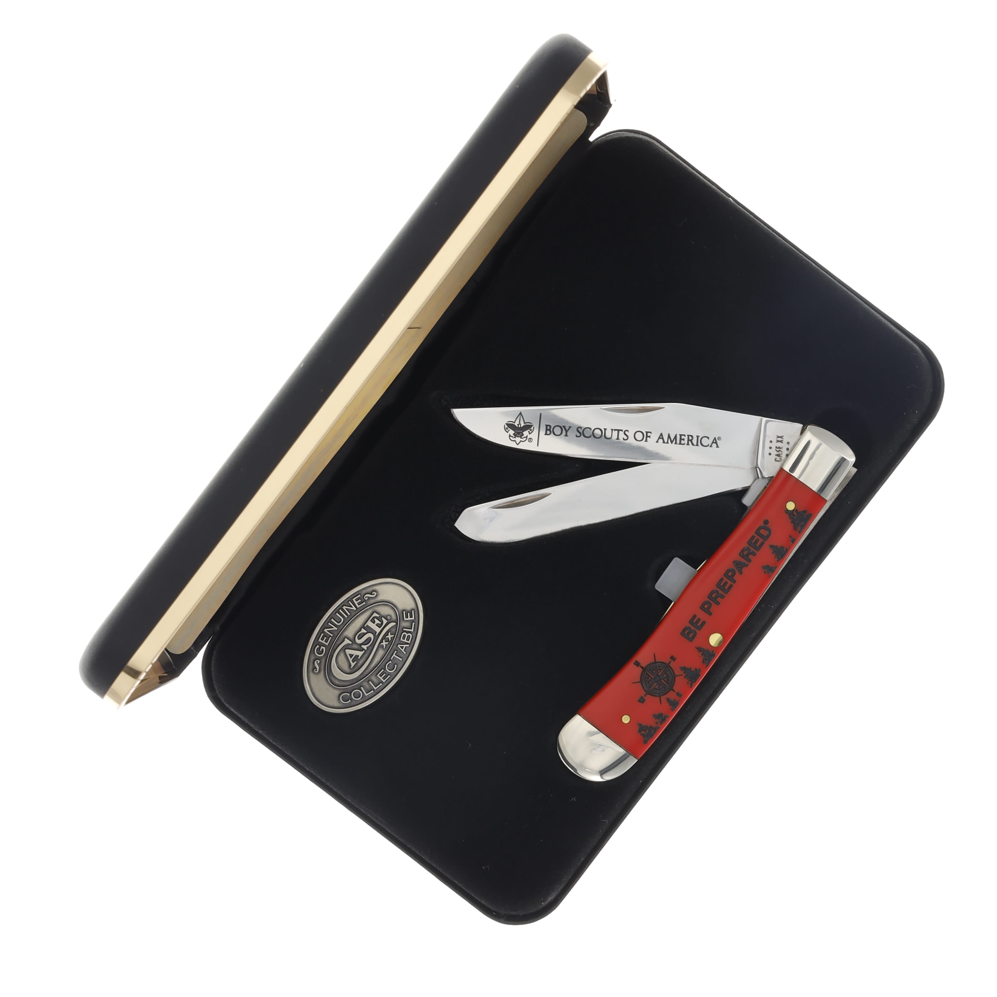 Case XX Boy Scouts of America Smooth Red Synthetic Be Prepared Trapper Gift Set CA18090 View 6