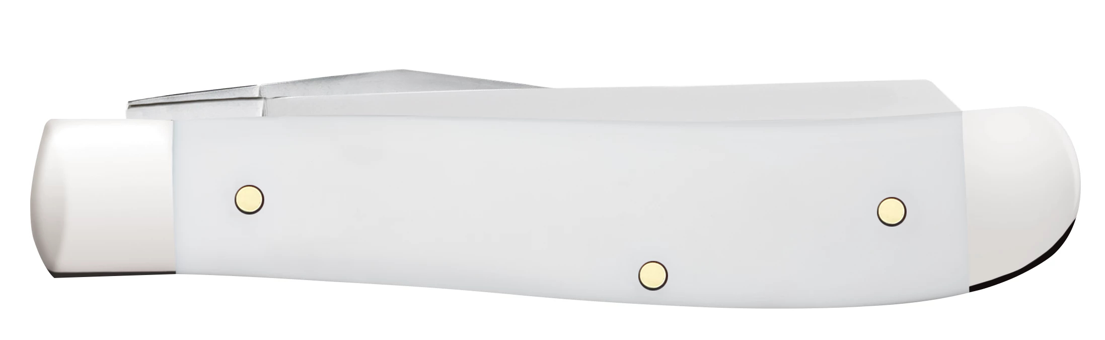 Case XX Corvette Smooth White Synthetic Mini Trapper Folding Knife CA33716 View 2